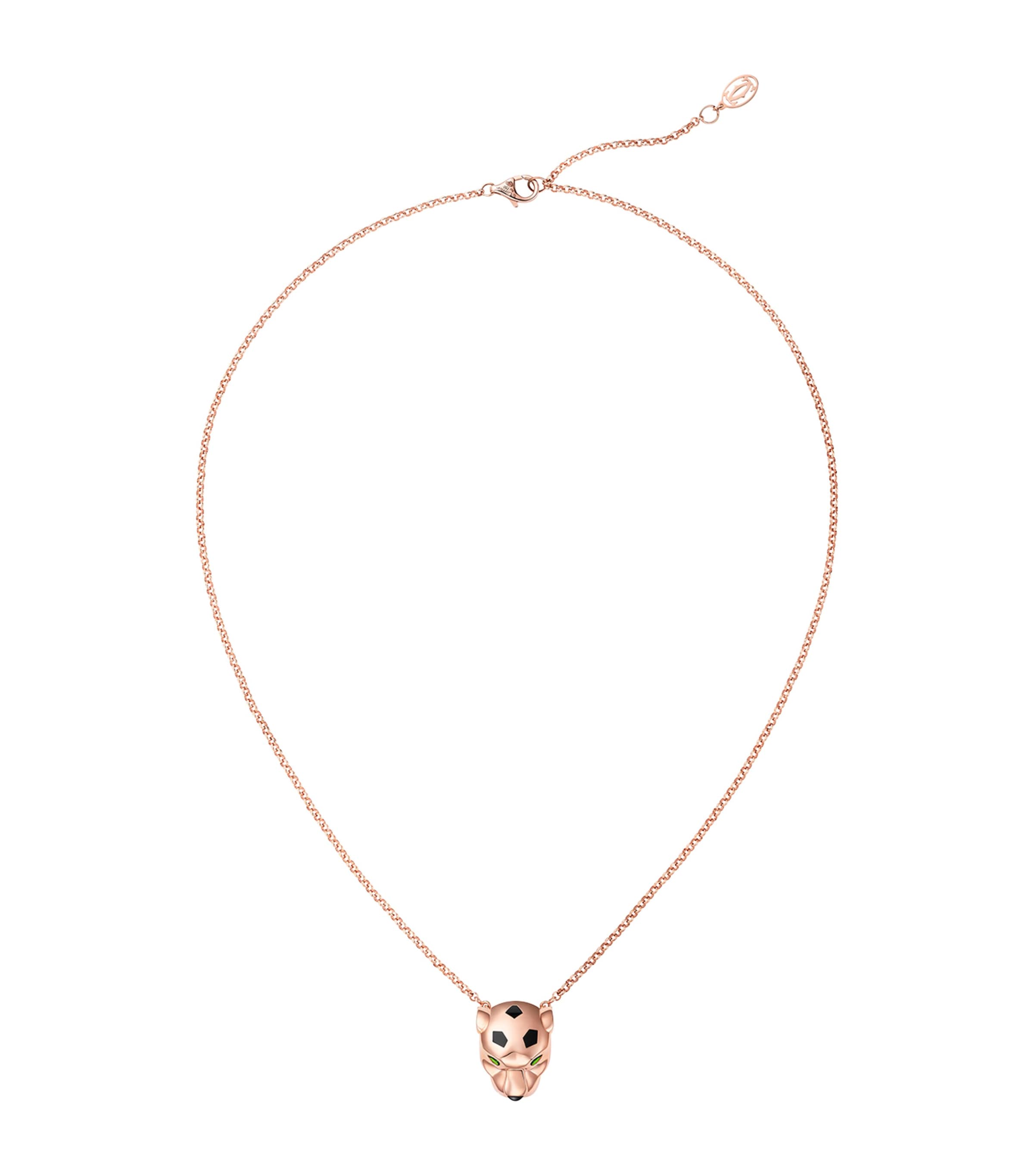 Cartier Rose Gold, Tsavorite and Onyx Panthère de Cartier Necklace Rose Gold
