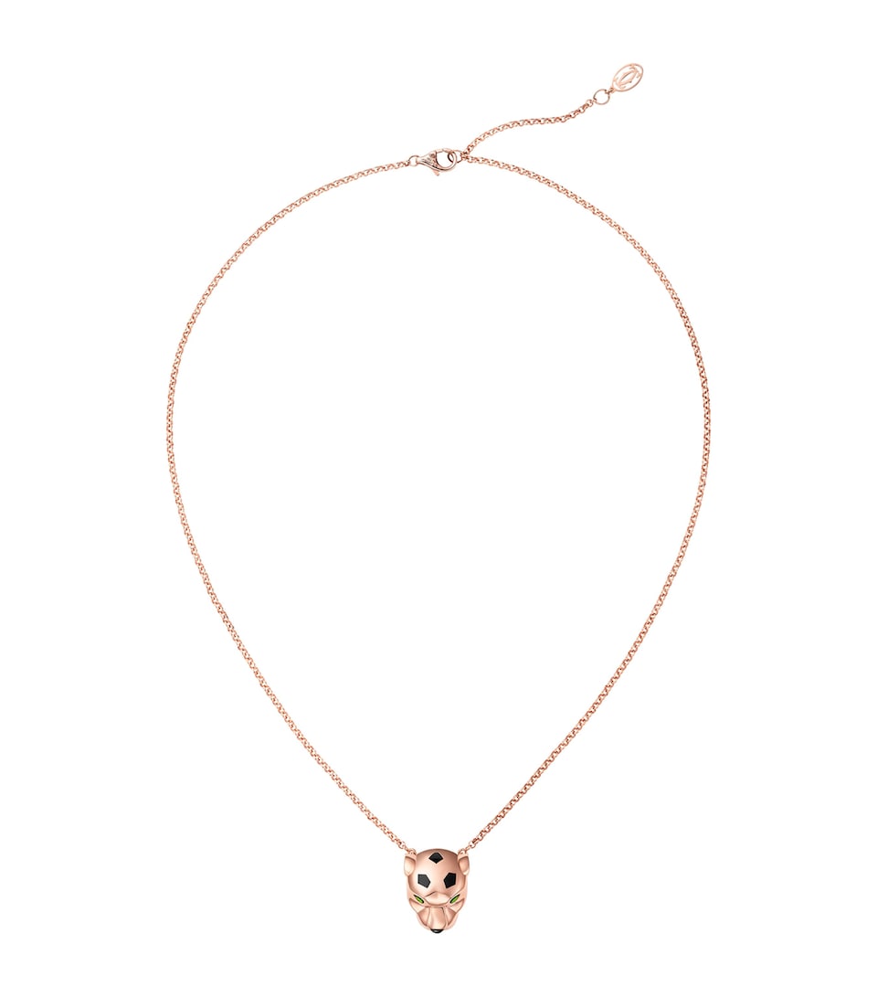 Cartier Rose Gold, Tsavorite and Onyx Panthère de Cartier Necklace Rose Gold