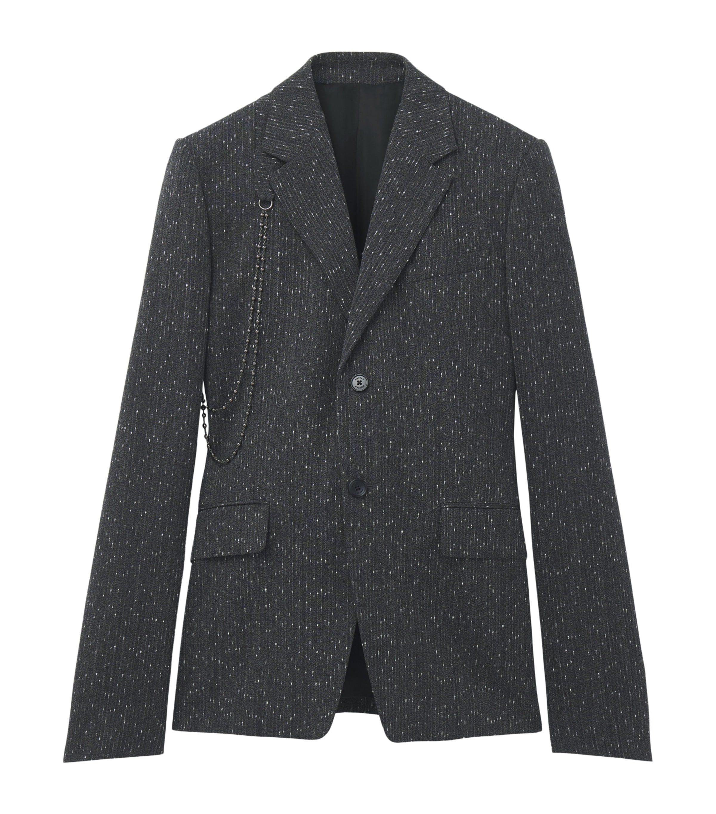 McQueen Mens Stripe Embellished Blazer