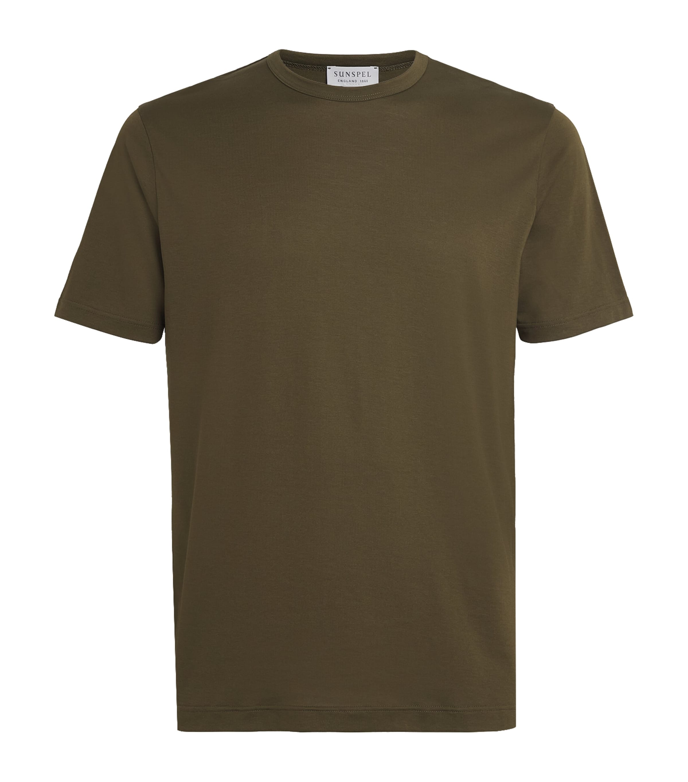 Sunspel Mens Supima Cotton Classic T-Shirt Loden Green