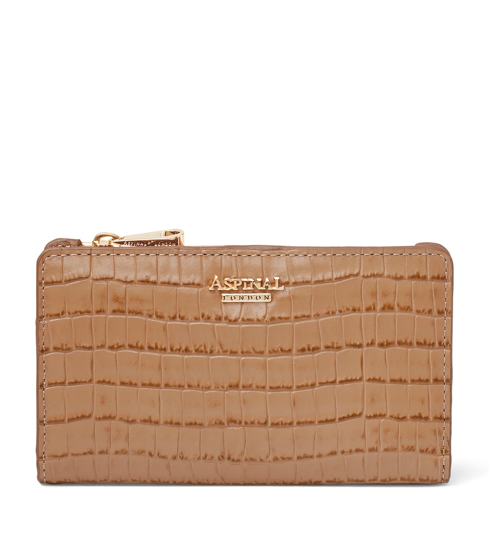 Aspinal Of London Small Leather Mayfair Purse Caramel