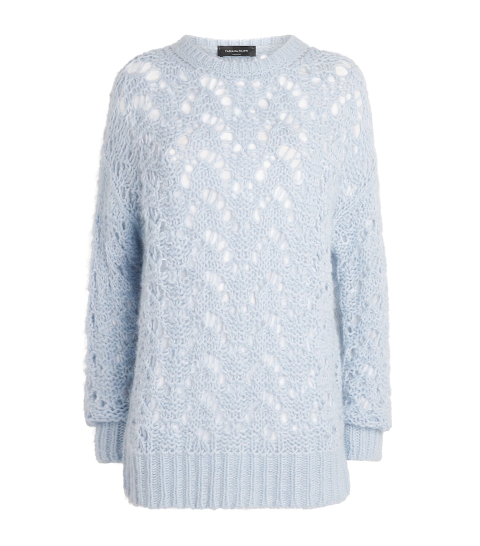 Openwork-Knit Sweater