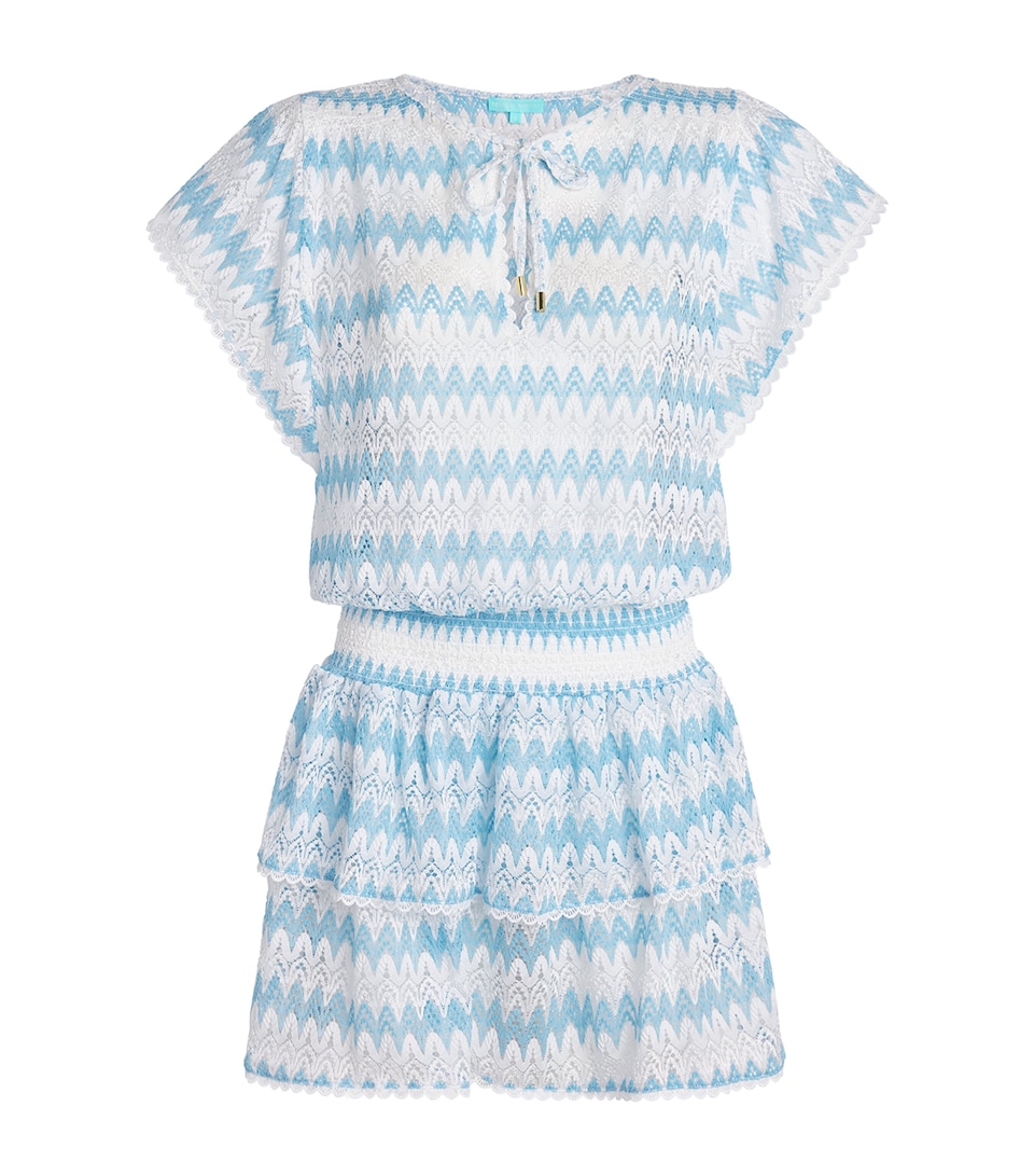 Melissa Odabash Womens Crochet Remi Mini Dress White/oasis