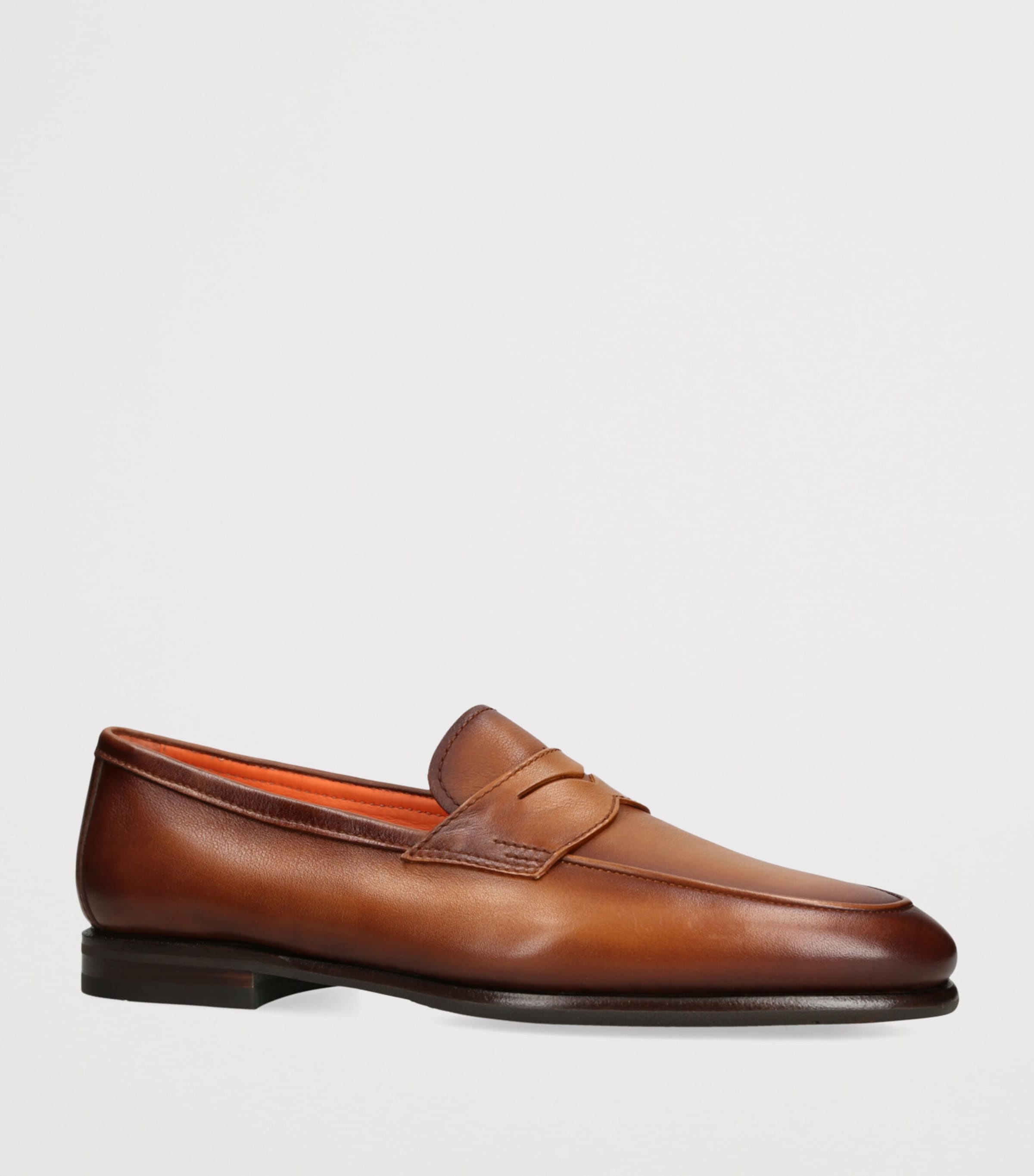 【関税&送料込】Santoni White Leather Adriatica Mules d0243606e5654e830171a65bd6d96b