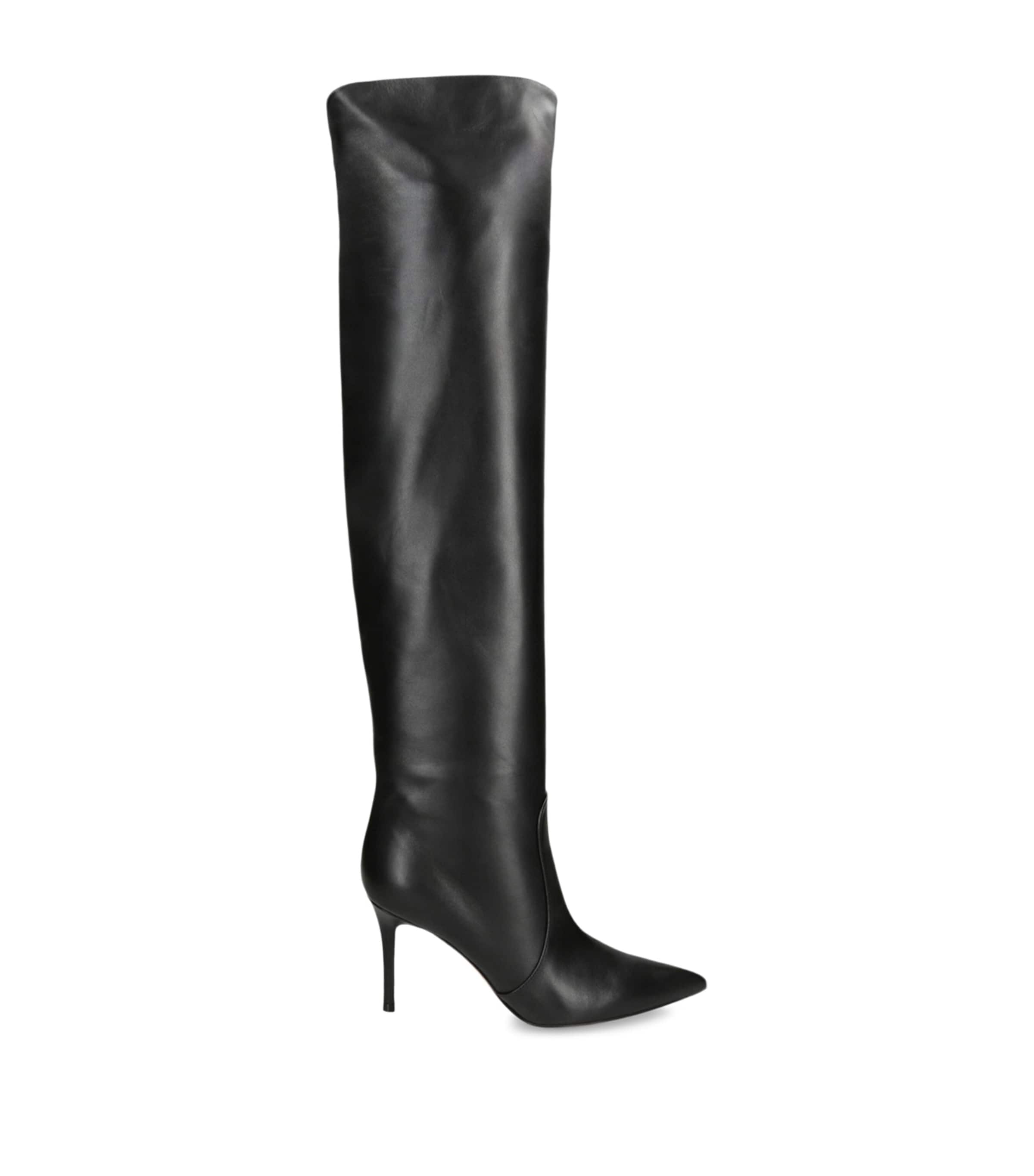 McQueen Faux Leather Birdee Knee-High Boots 105 | Harrods US
