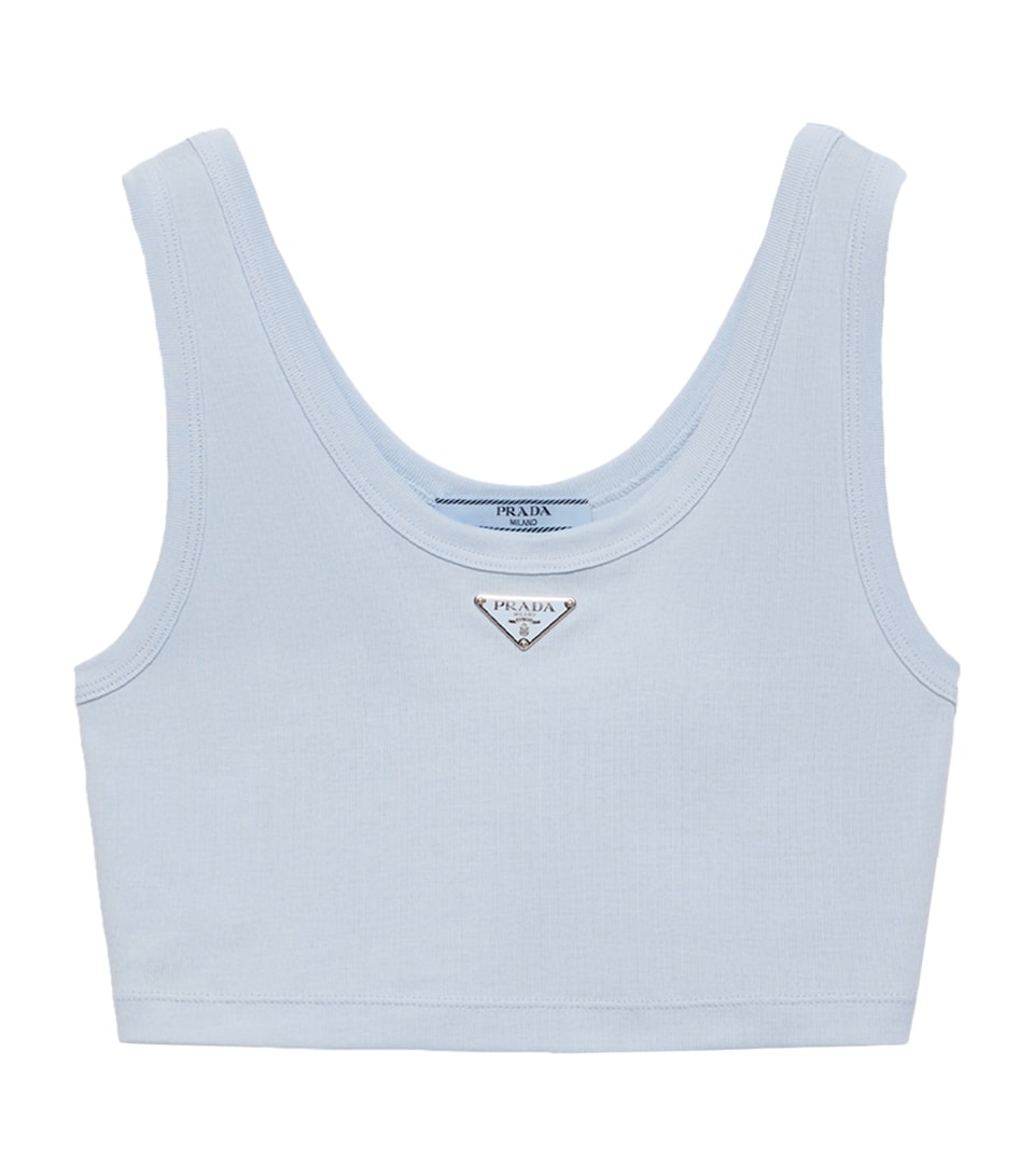 Cotton Ribbed Crop Top