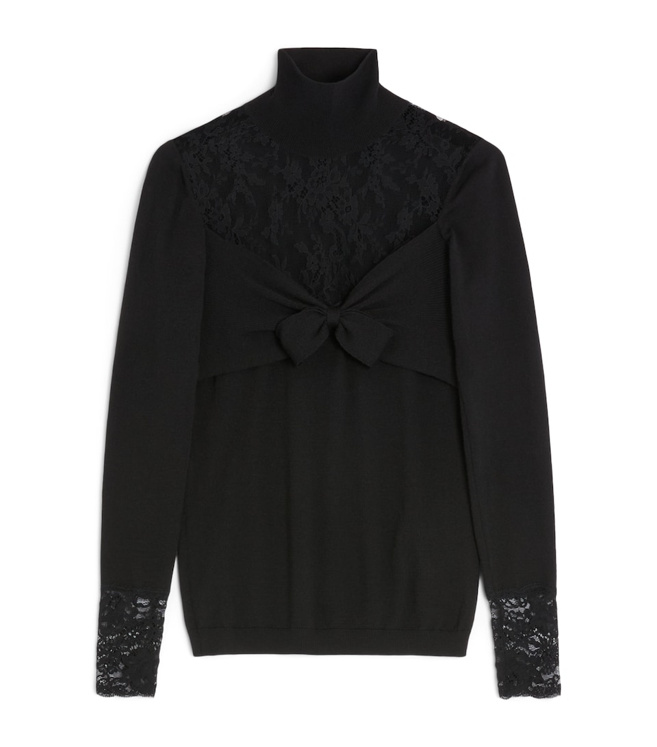 Virgin Wool Bow Top