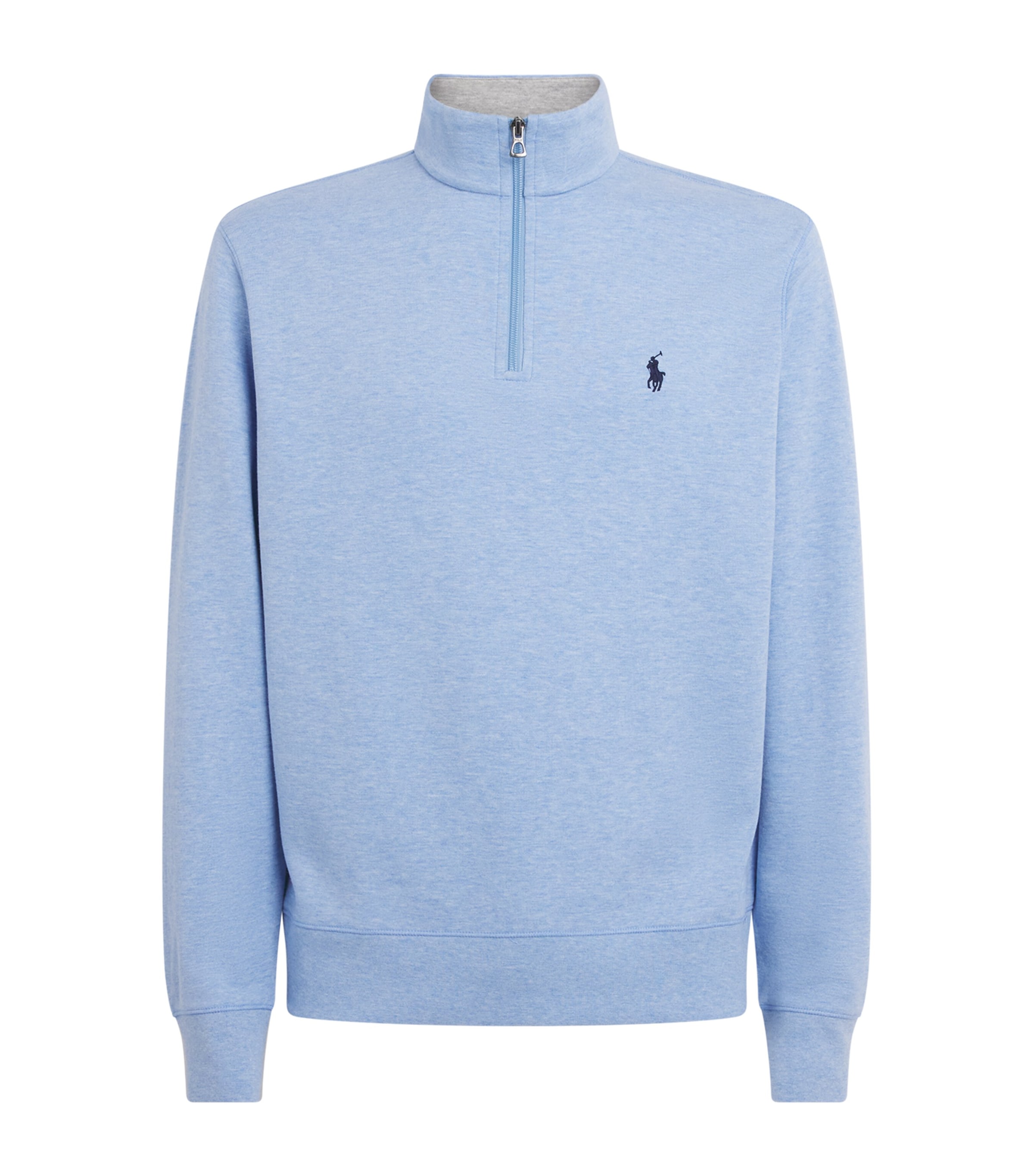 Polo Ralph Lauren Mens Cotton Quarter-Zip Sweater Isle