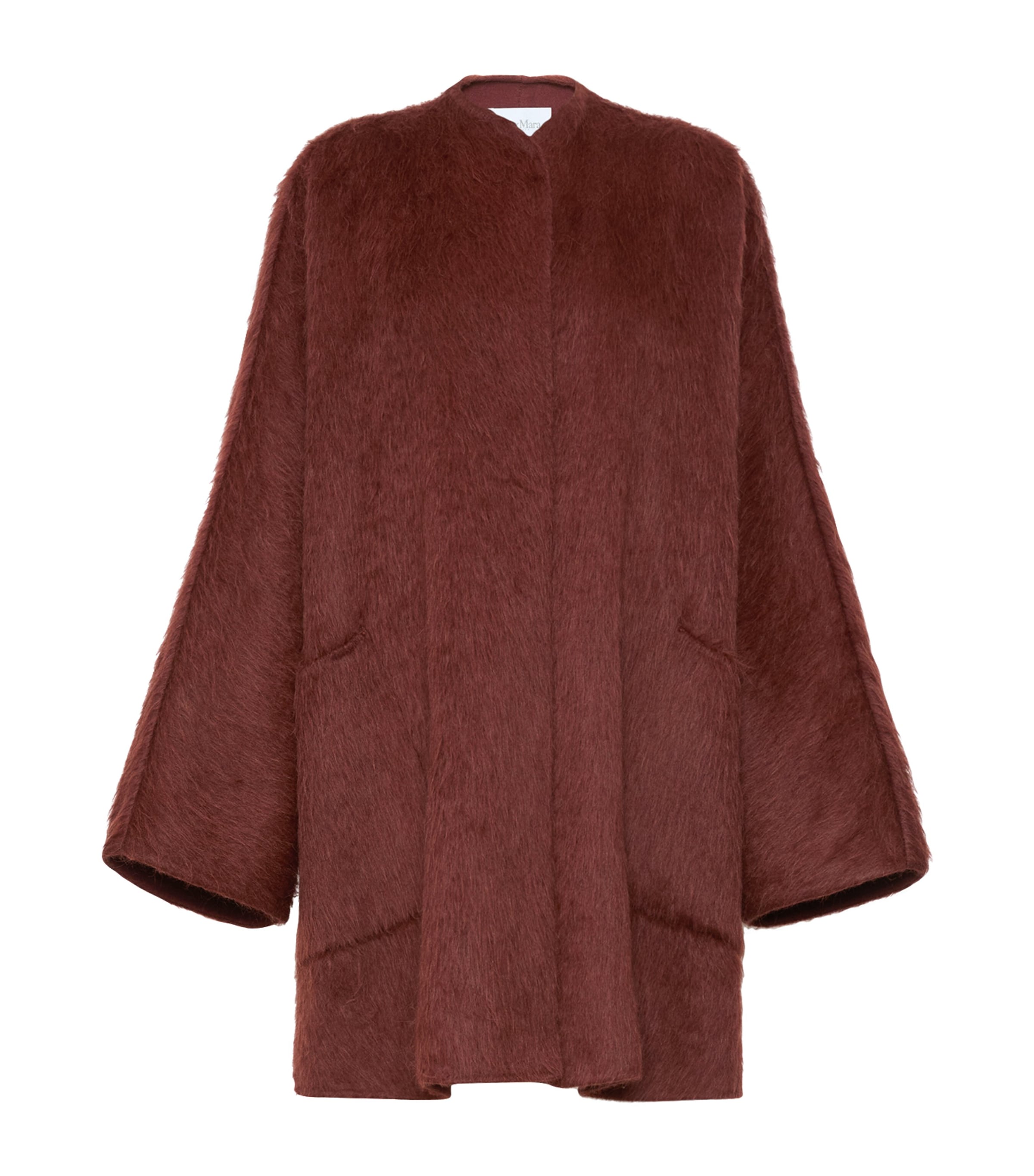 Max Mara Womens Virgin Wool-Alpaca Coat Rust