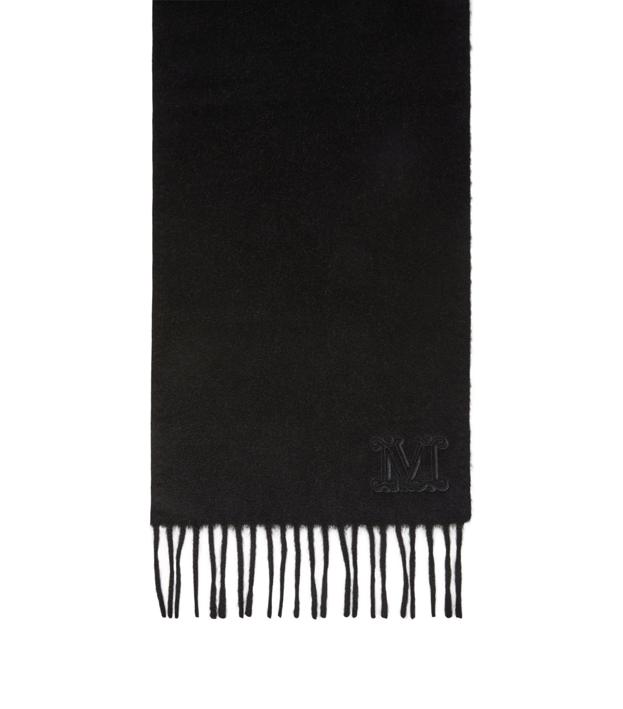 Max Mara Camel Wool Scarf Black