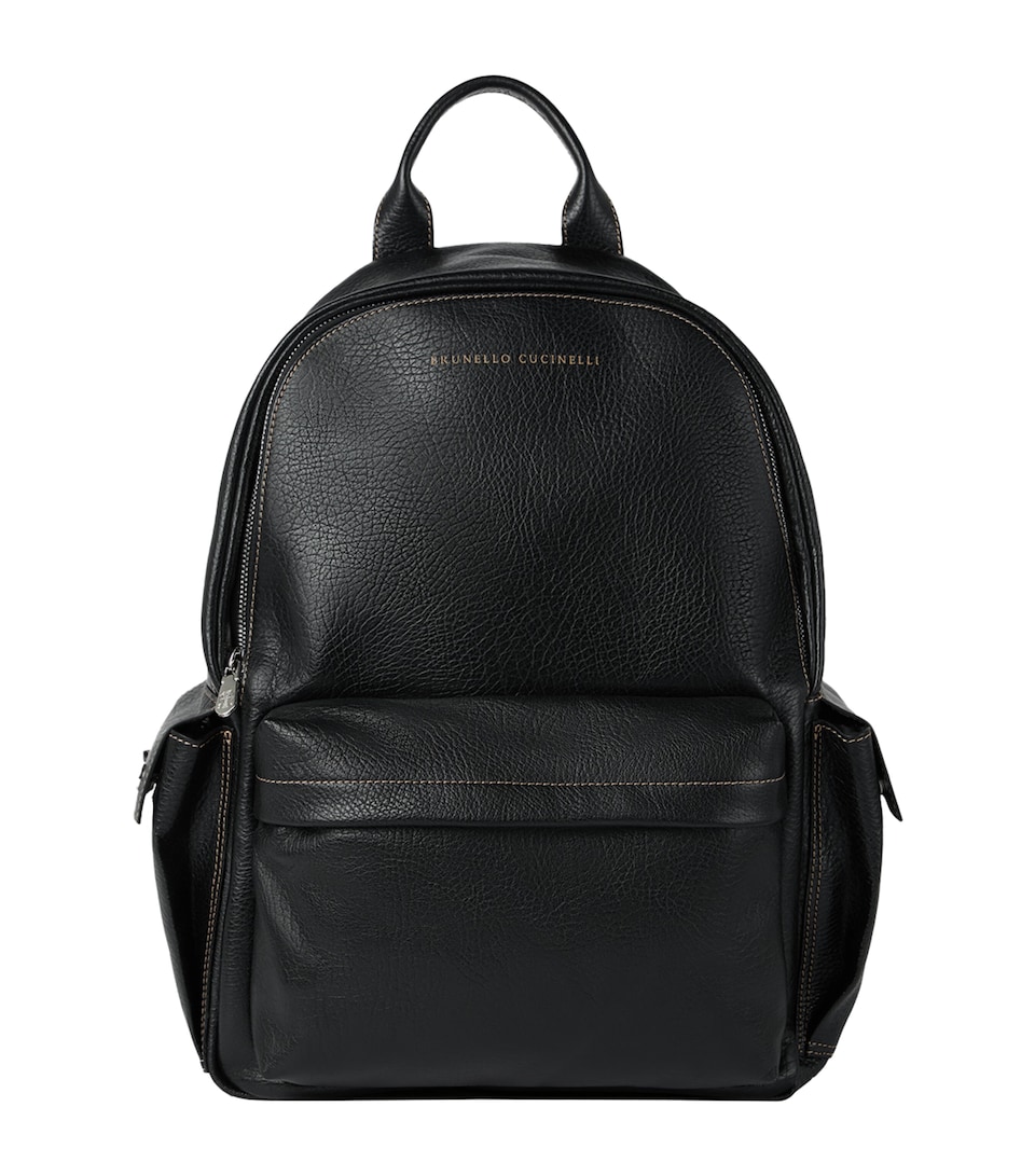 Brunello Cucinelli Leather Travel Backpack