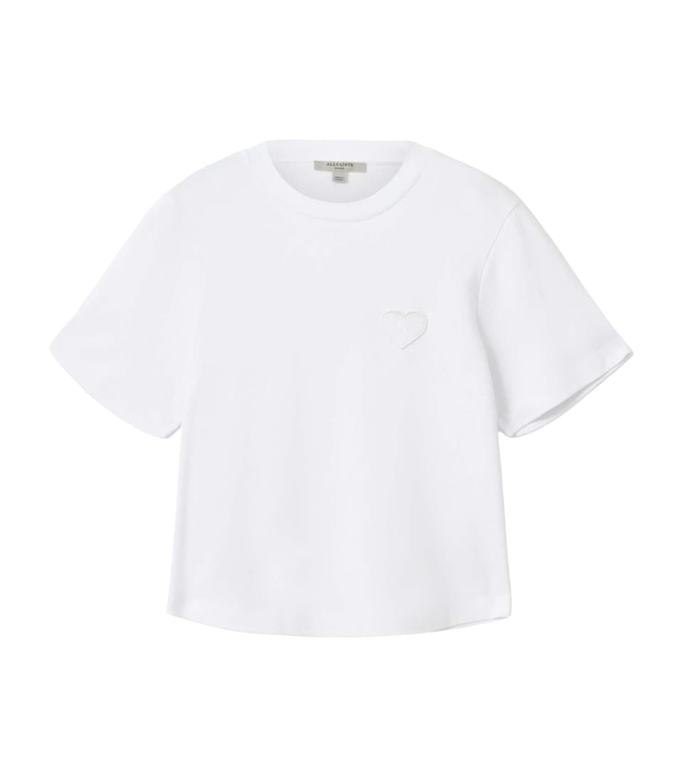 AllSaints Womens Organic Cotton Lover Lisa T-Shirt White