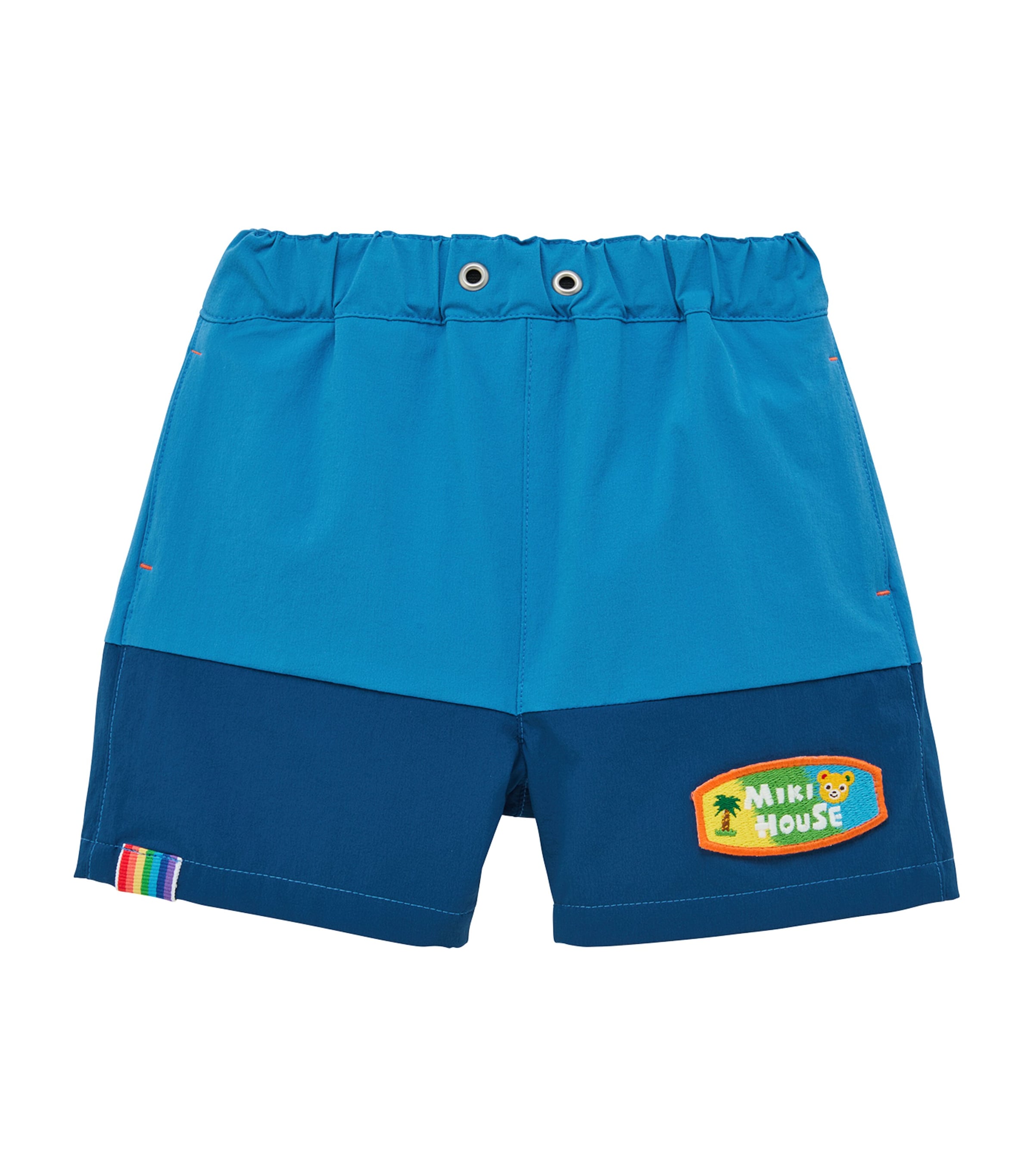 Miki House Logo Patch Shorts (2-4 Years)