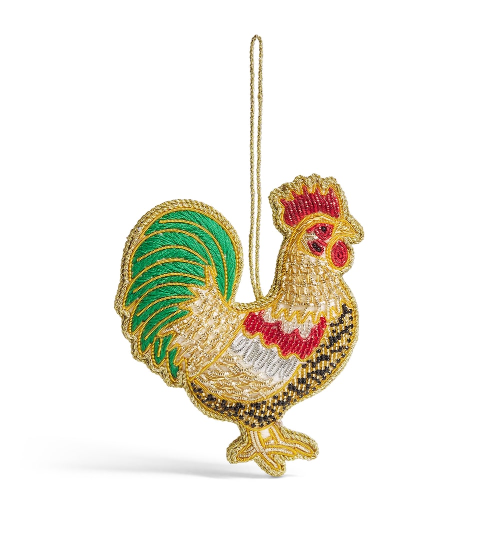 Tinker Tailor Beaded Cockerel Tree Decoration