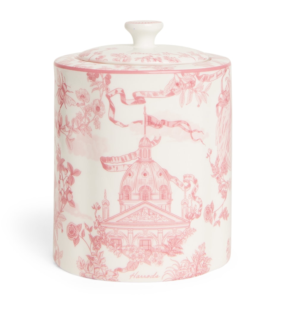 Bone China Toile Tea Caddy