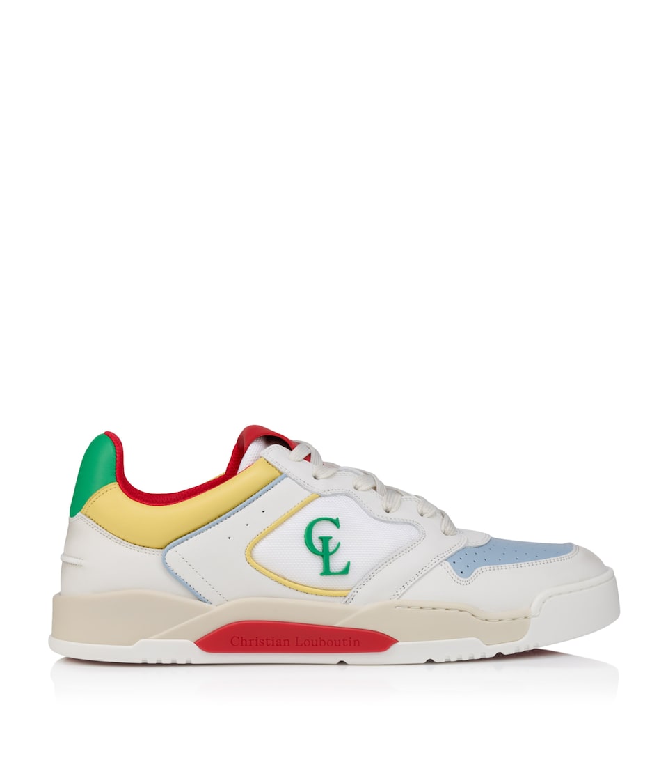 Christian Louboutin Bsktball 1 Retero Leather Trainers