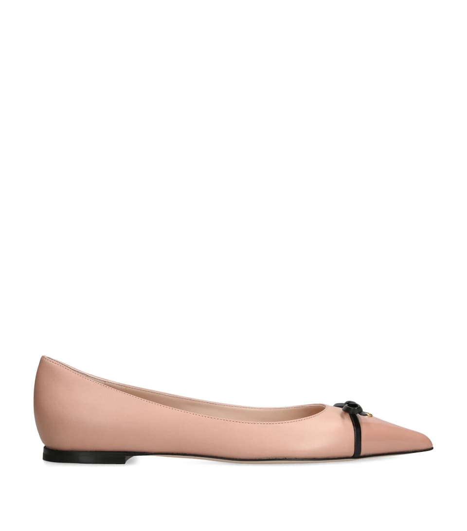 Leather Benpointy Ballet Flats