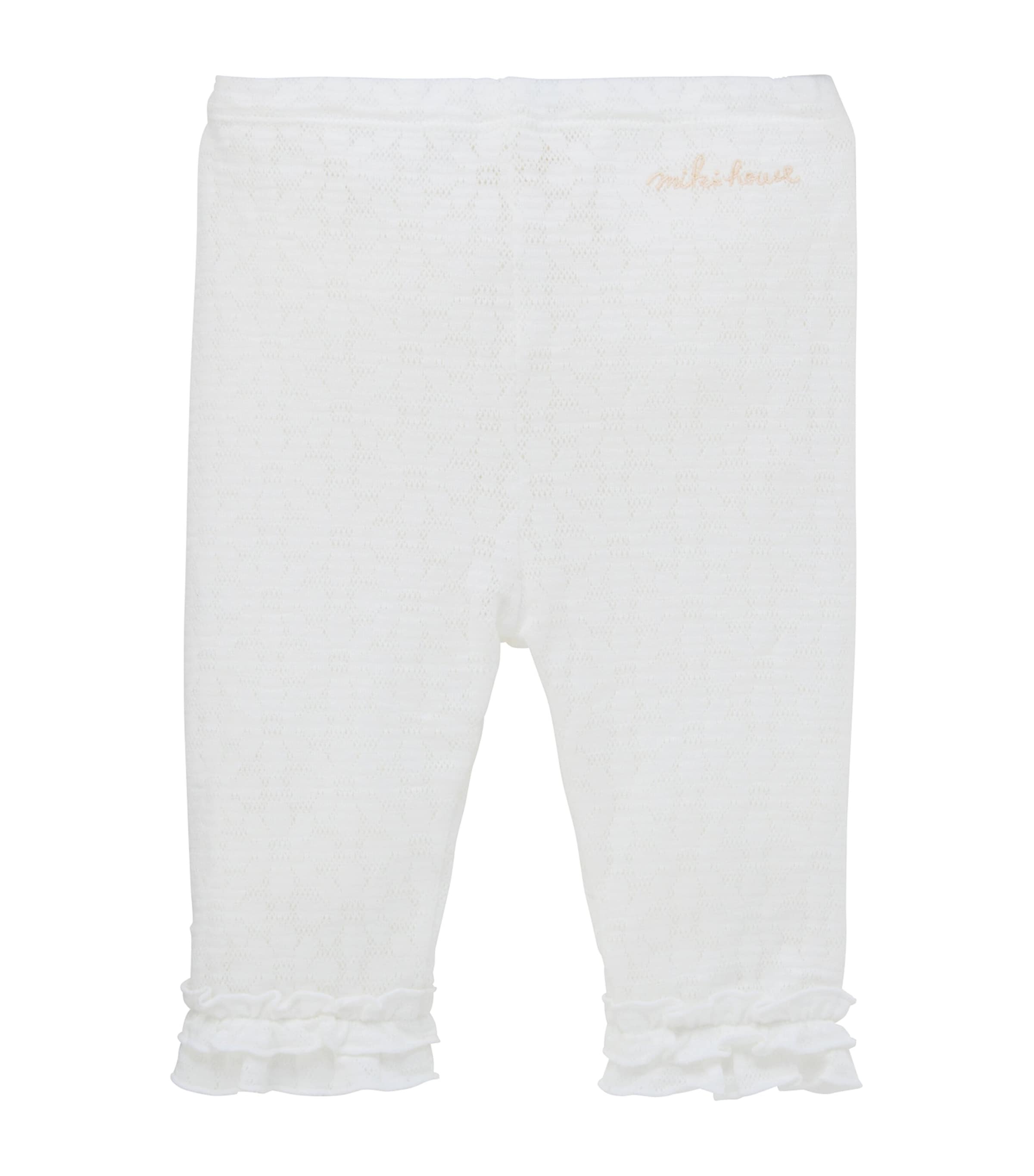 Miki House Cotton-Blend Ruffled Trousers (2-9 Years)