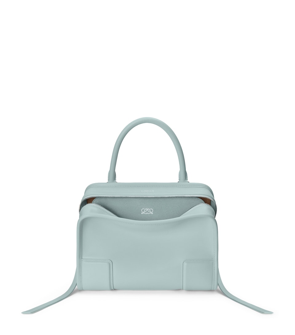 LOEWE Small Leather Amazona 180 Top-Handle Bag Mineral Mist