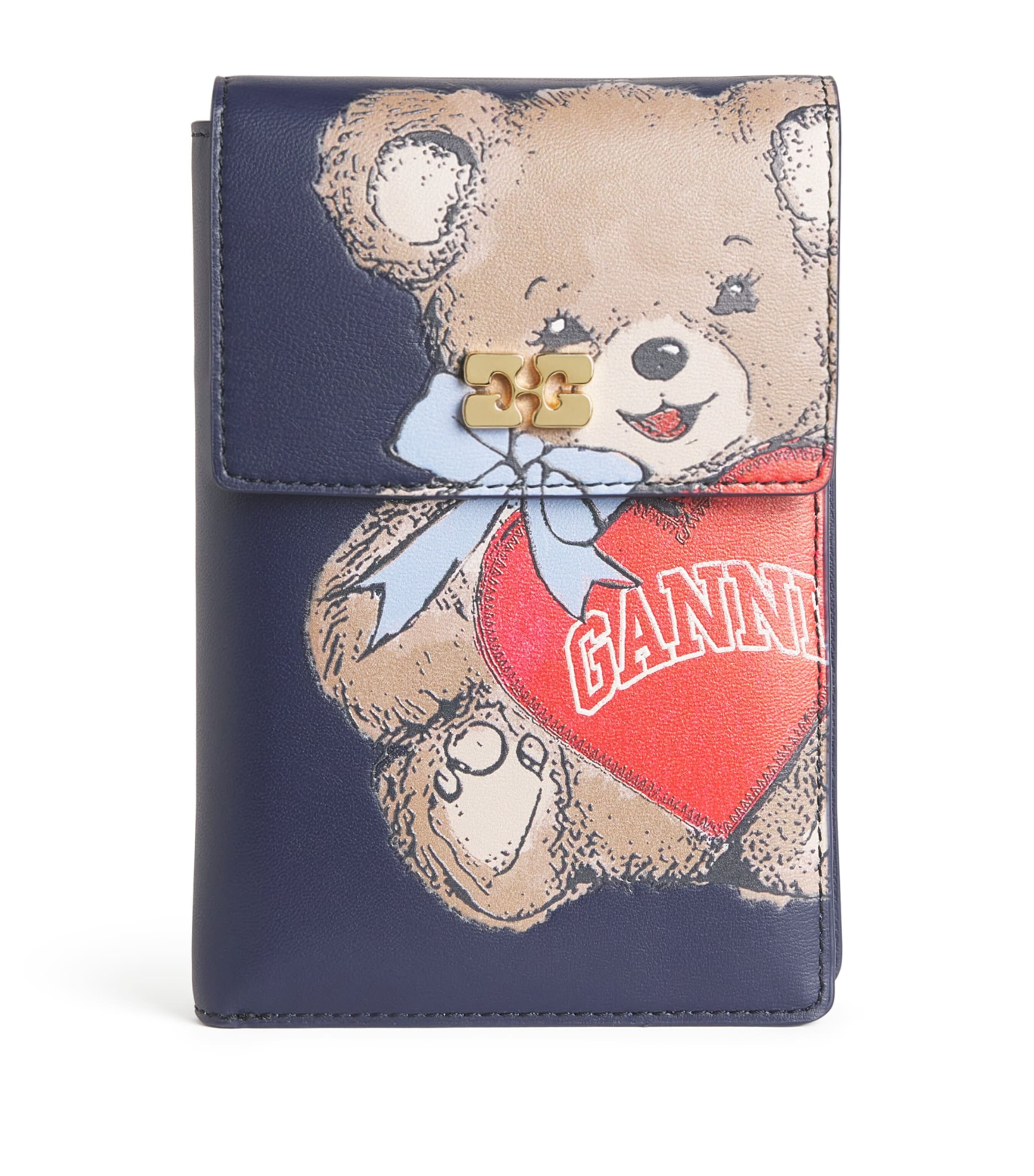 Recycled Leather Bear Travel Wallet