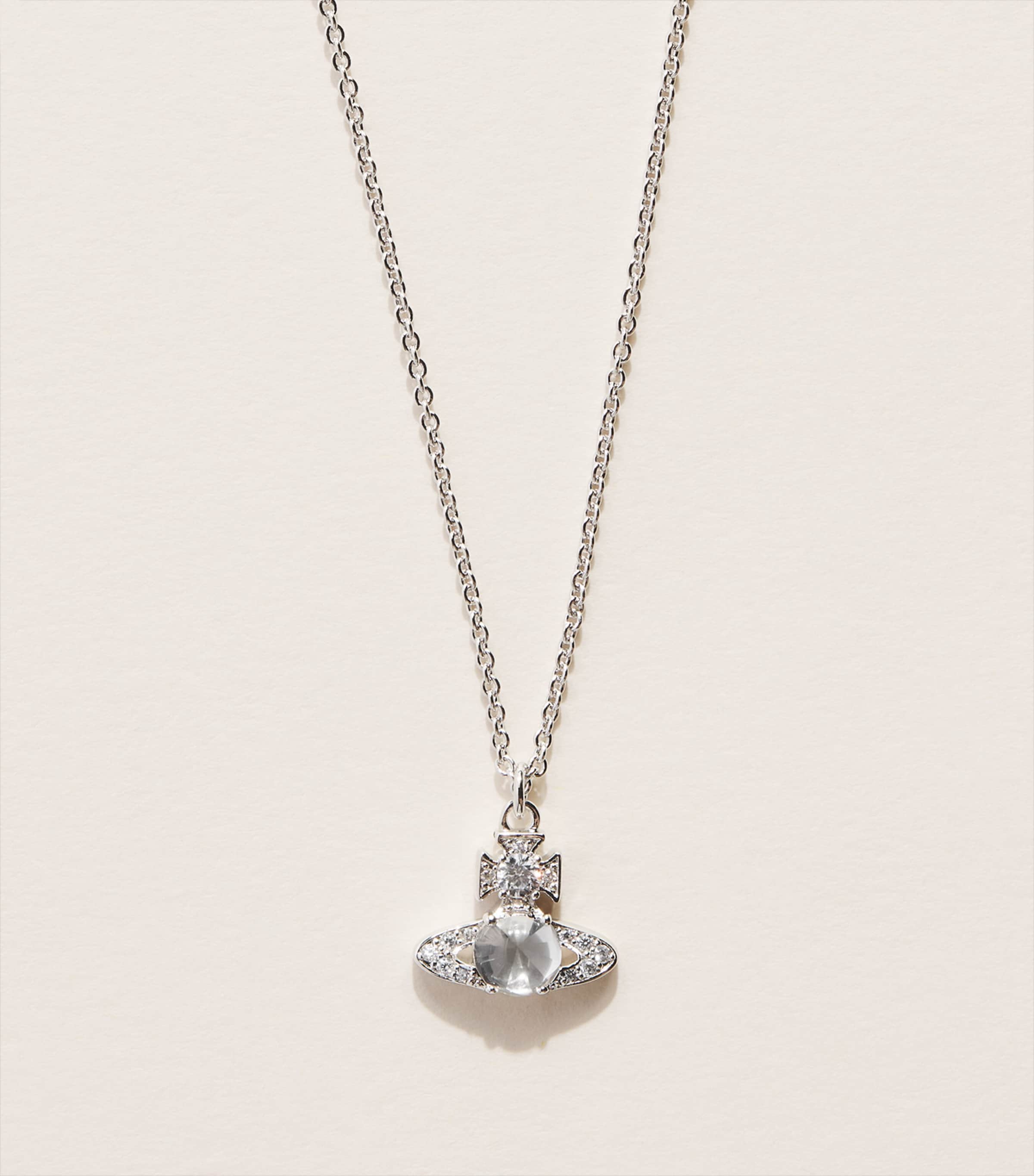 Vivienne Westwood Crystal Orb Ondina Necklace Cz