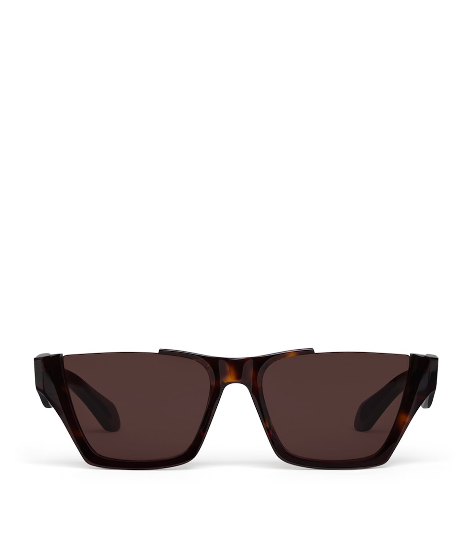 Alaïa Acetate Tortoiseshell Square Sunglasses Havane/marron
