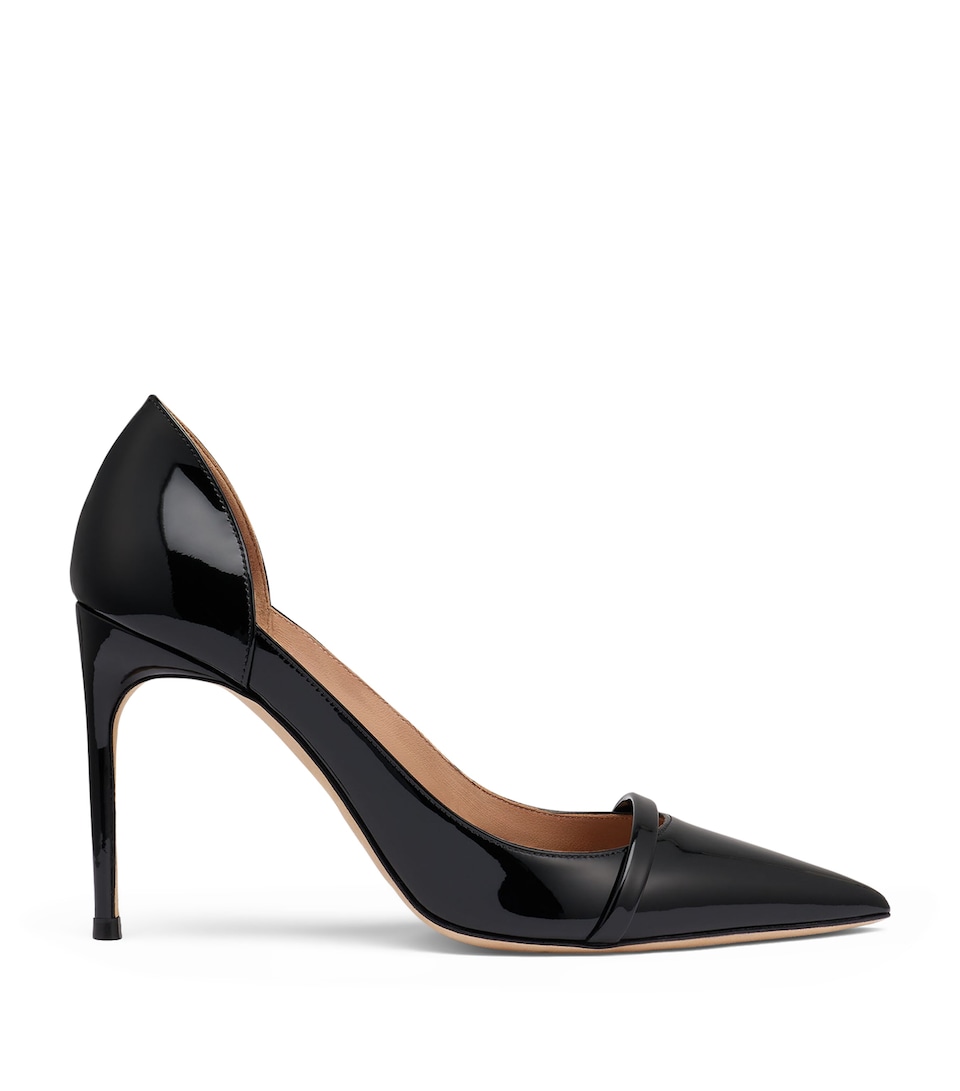 Malone Souliers Patent Leather Crawford Heeled Pumps 90 Black