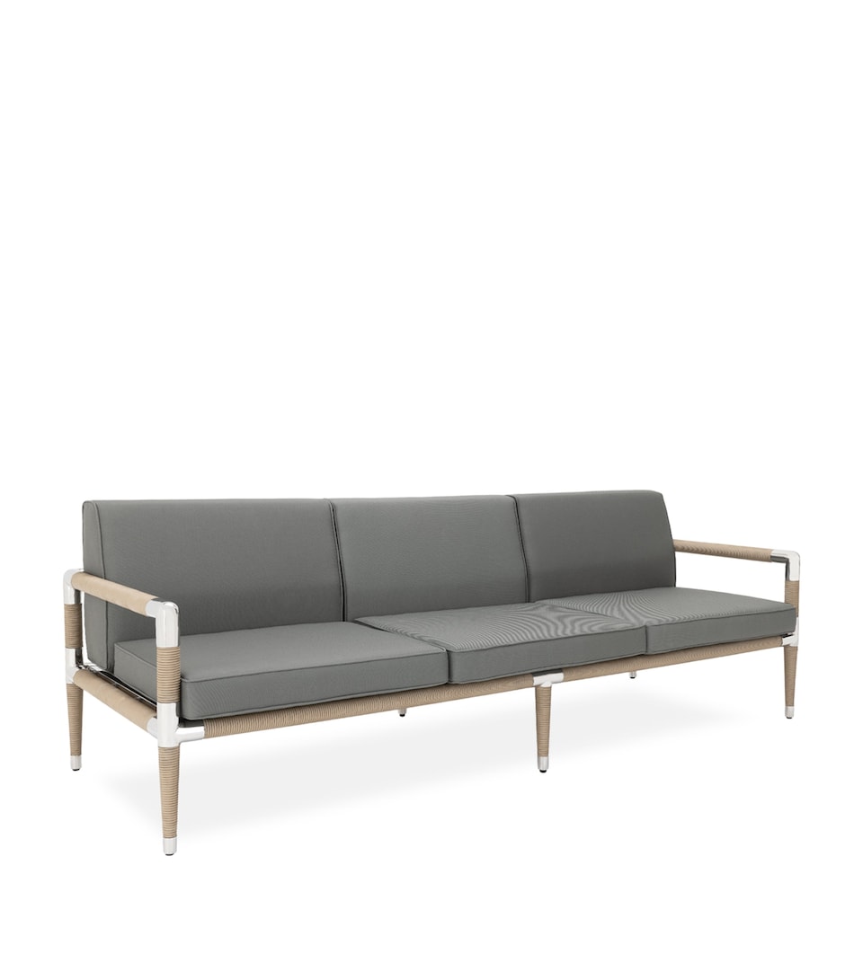 Indian Ocean Marina Outdoor 3-Seater Sofa Slate