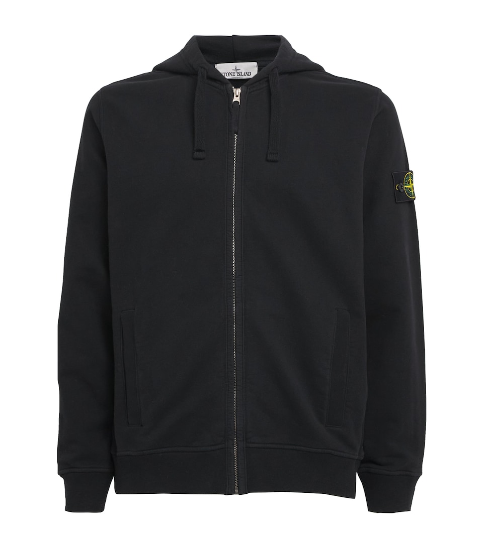 Stone Island Mens Organic Cotton Compass Hoodie