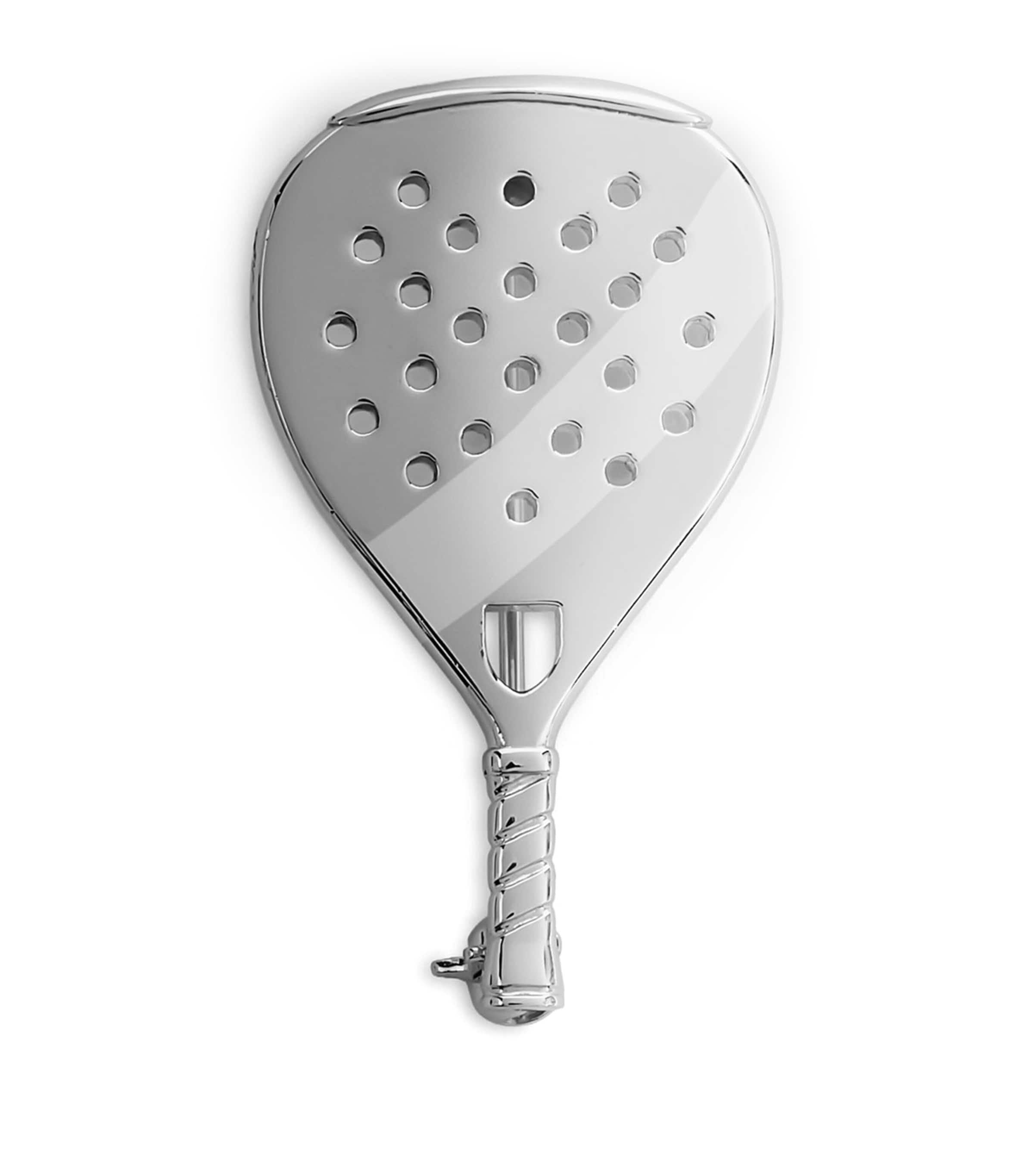 Dunhill Rhodium-Plated Silver Racket Cufflinks