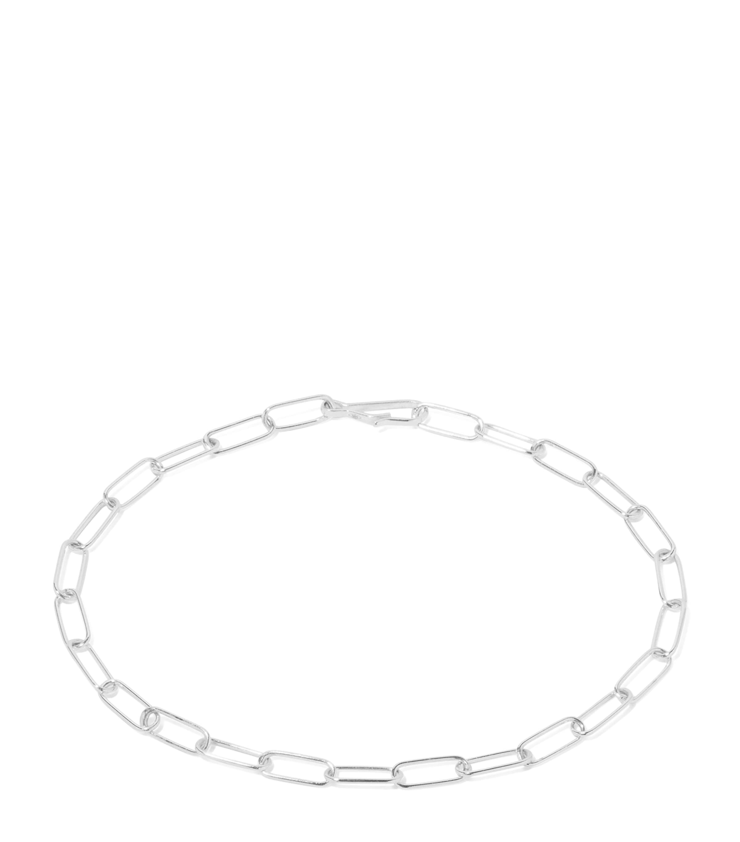 White Gold Mini Cable Bracelet