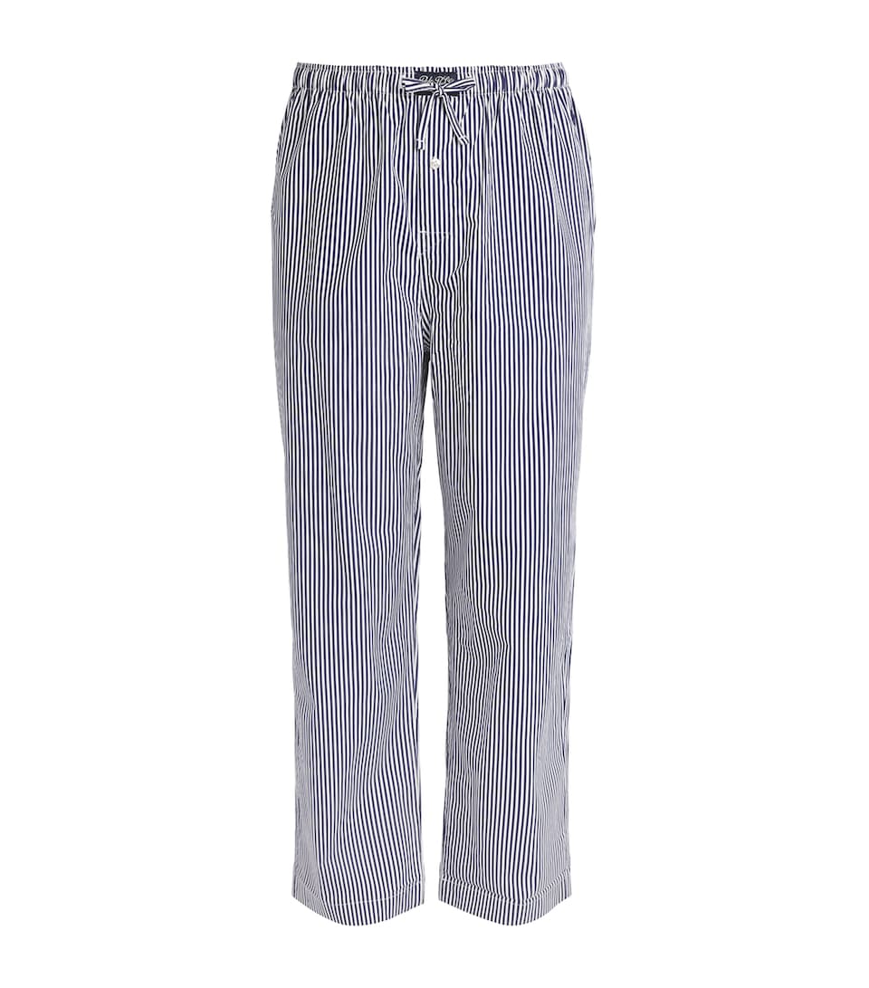 Polo Ralph Lauren Mens Cotton Stripe Pyjama Bottoms Newport Navy/paper W