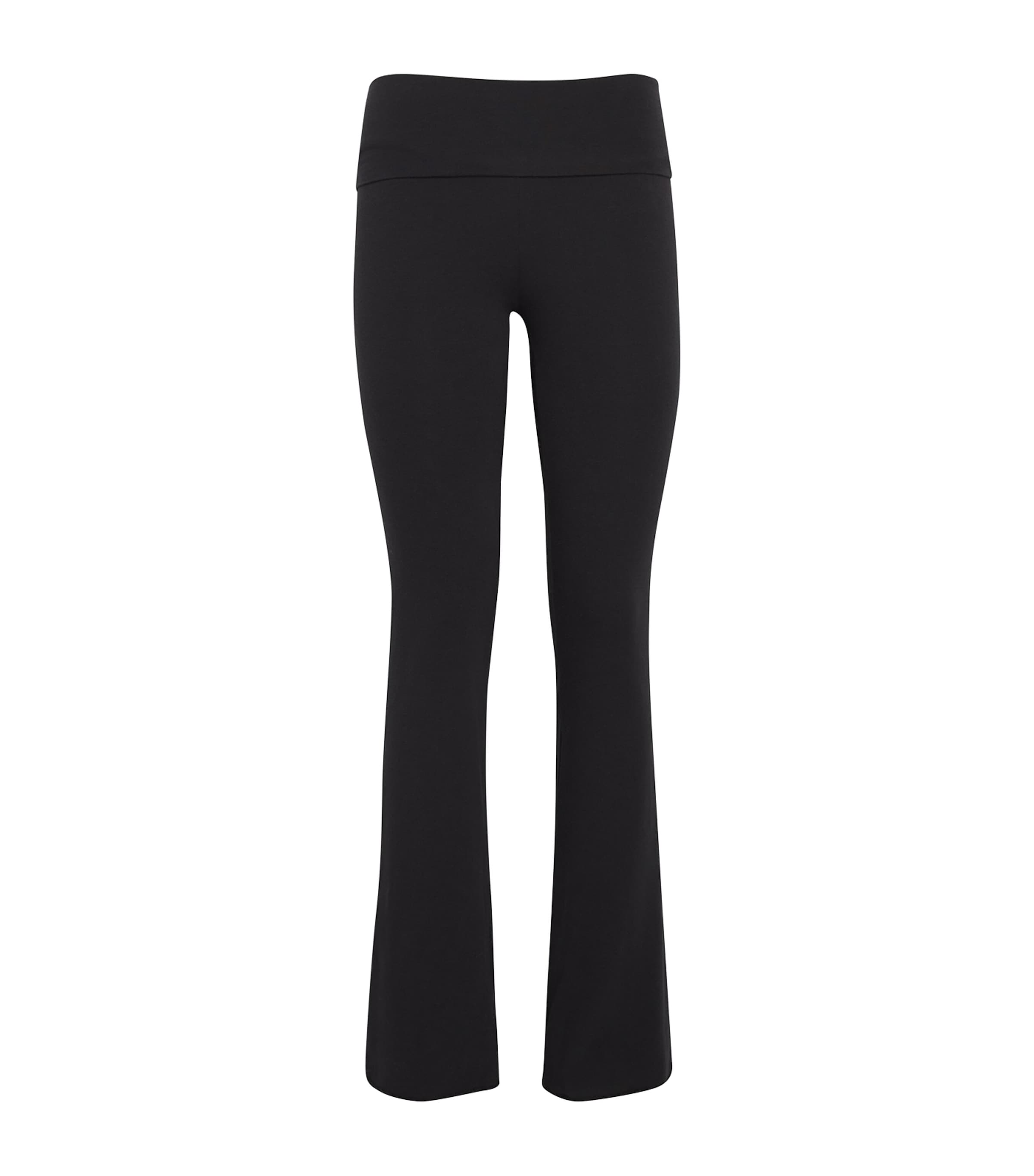 Skims Womens Cotton Jersey Foldover Trousers Soot