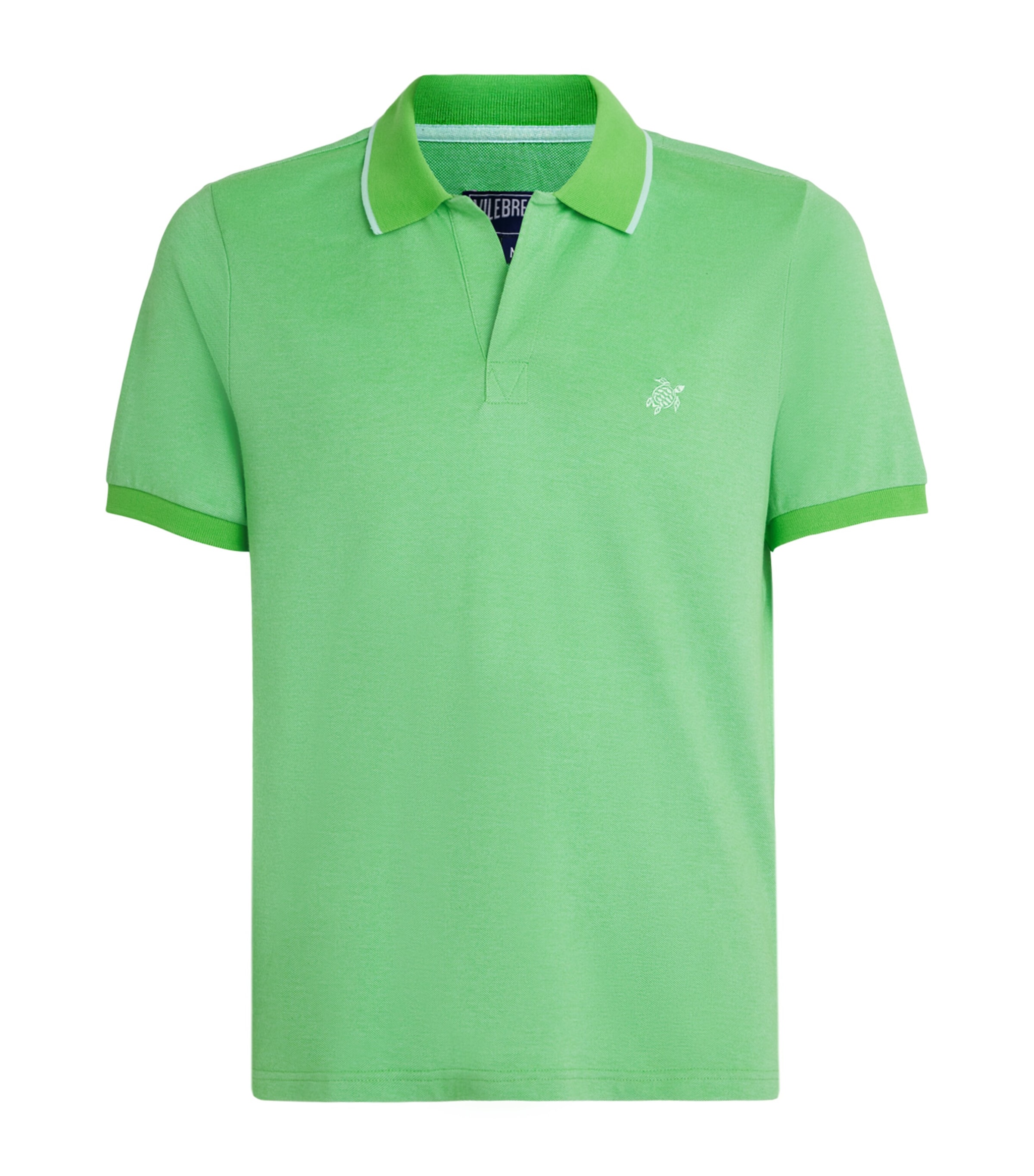 Vilebrequin Mens Organic Cotton Palatin Polo Shirt Caraibes