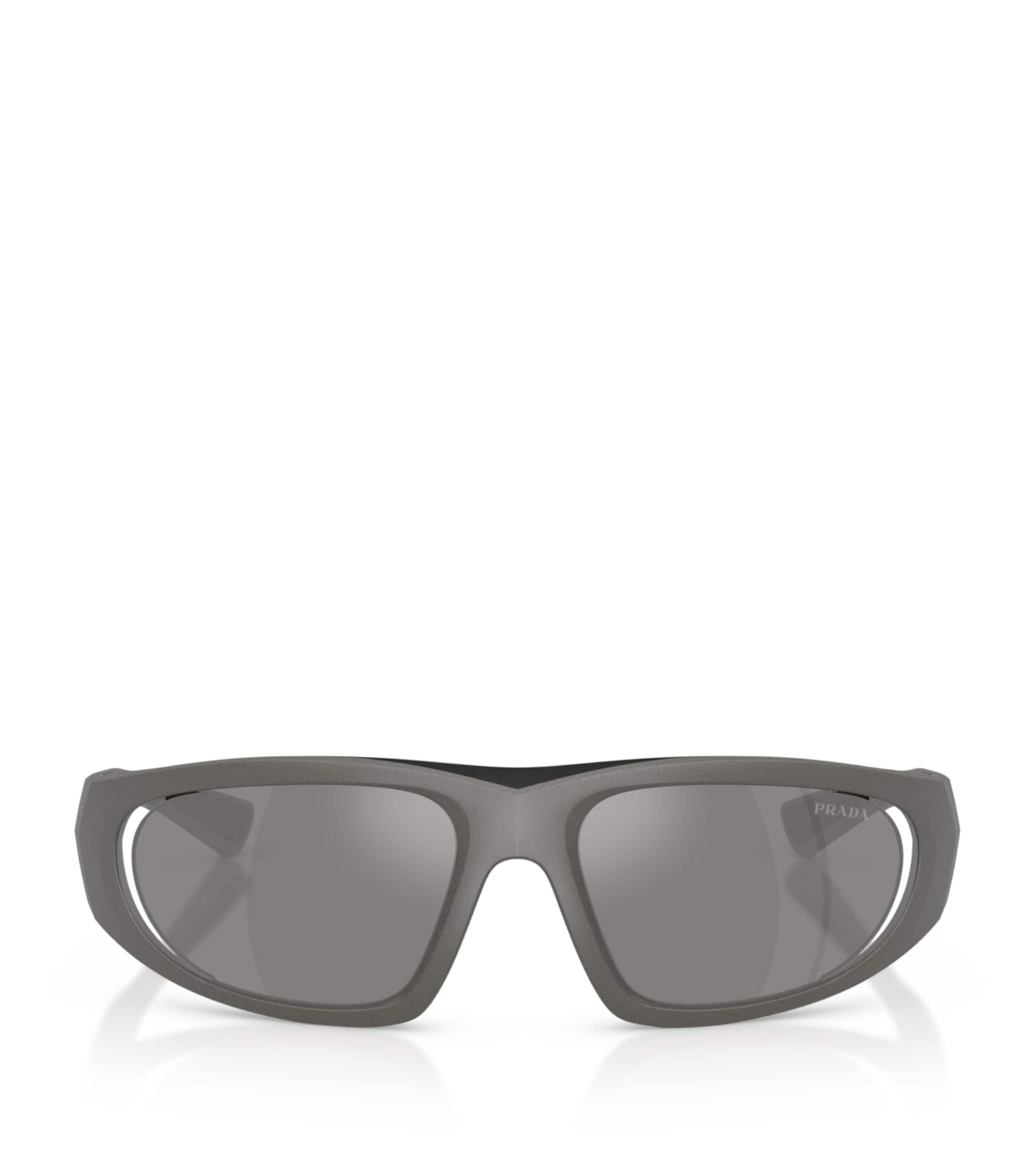 Prada Linea Rossa Irregular Sunglasses Grey