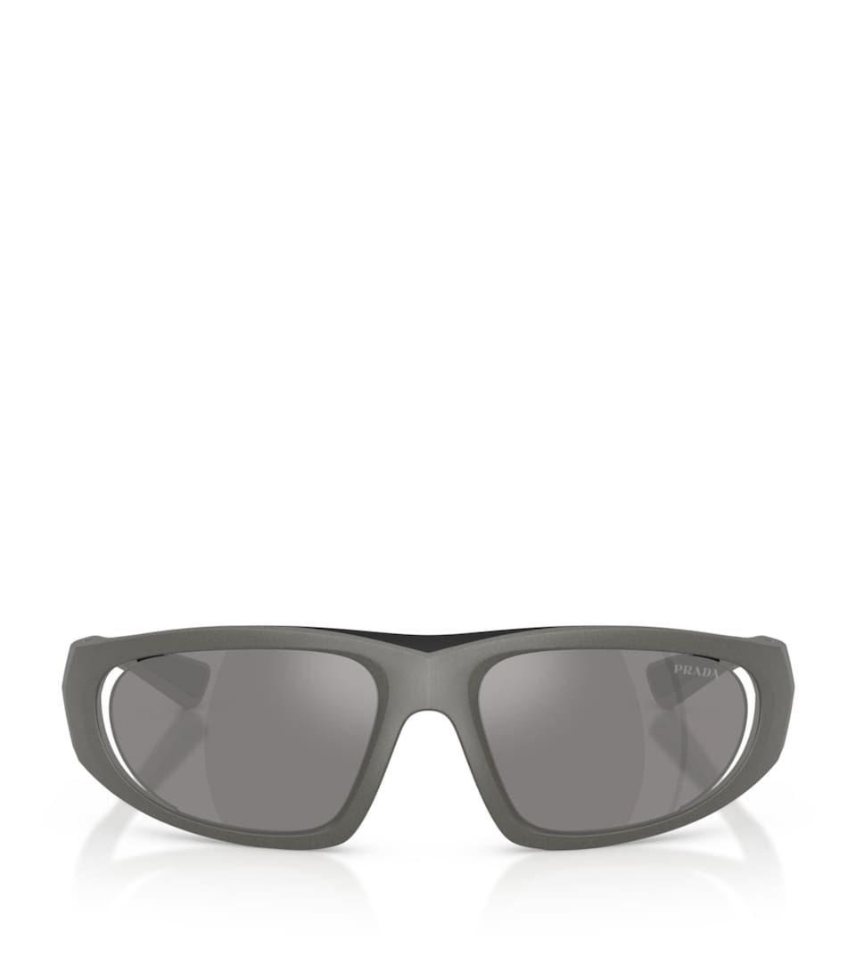Prada Linea Rossa Irregular Sunglasses Grey
