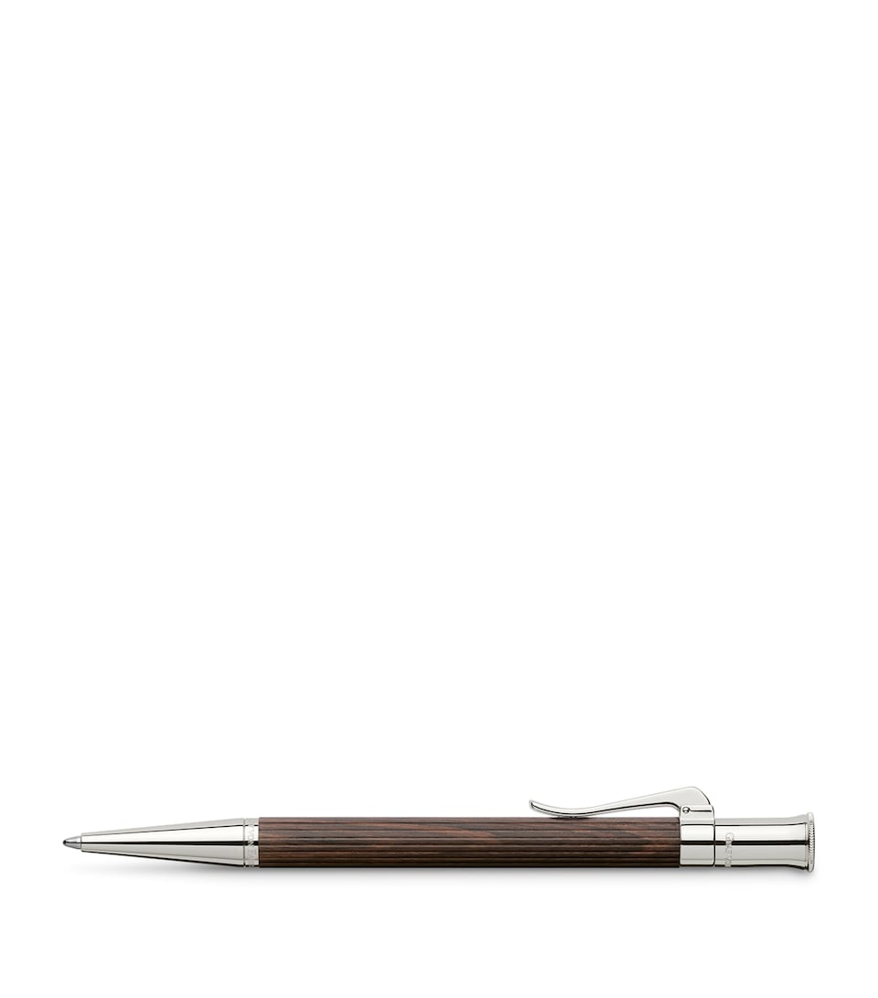 Wood and Platinum-Plated Classic Propelling Ballpoint Pen