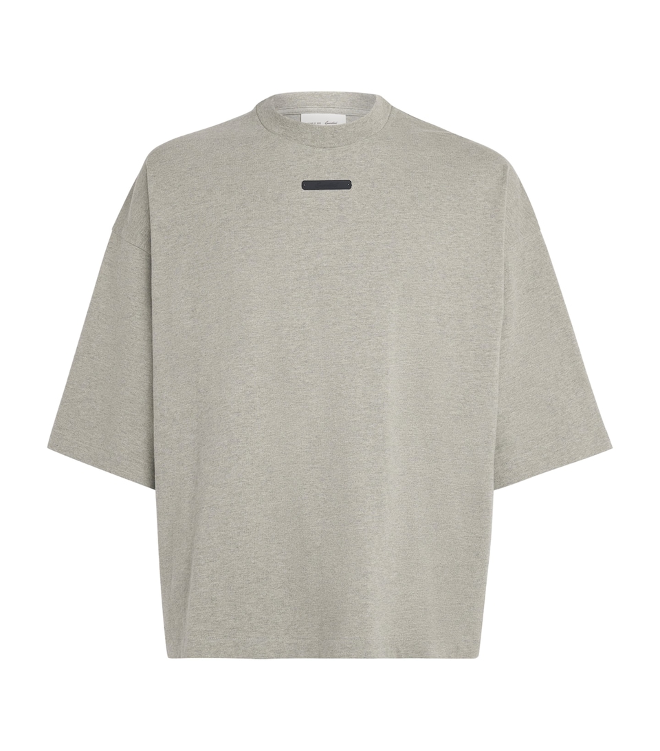 FEAR OF GOD ESSENTIALS Mens Cotton Merch T-Shirt Seal Heather