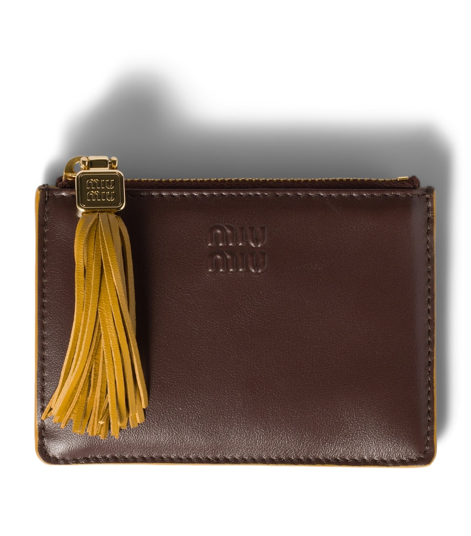 Calfskin Tassel Card Holder