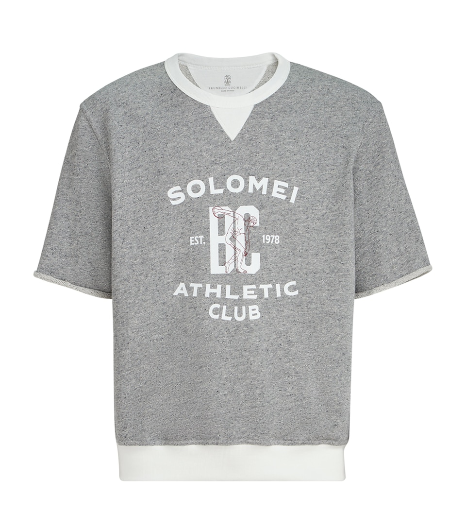 Brunello Cucinelli Mens Cotton-Blend Athletic Club Sweatshirt