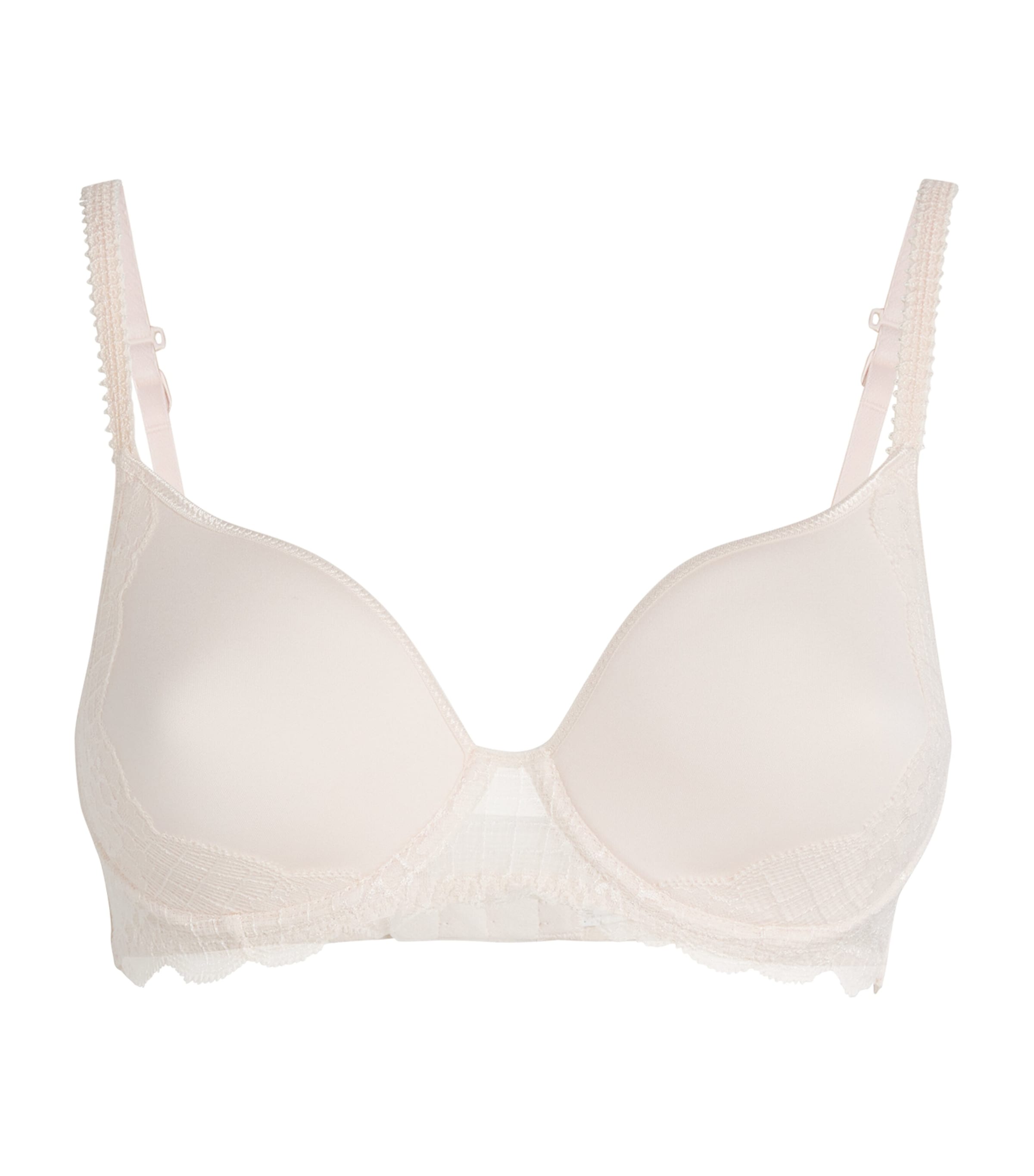 Simone Perele Womens Spacer Plunge Reve Bra Sakura Pink