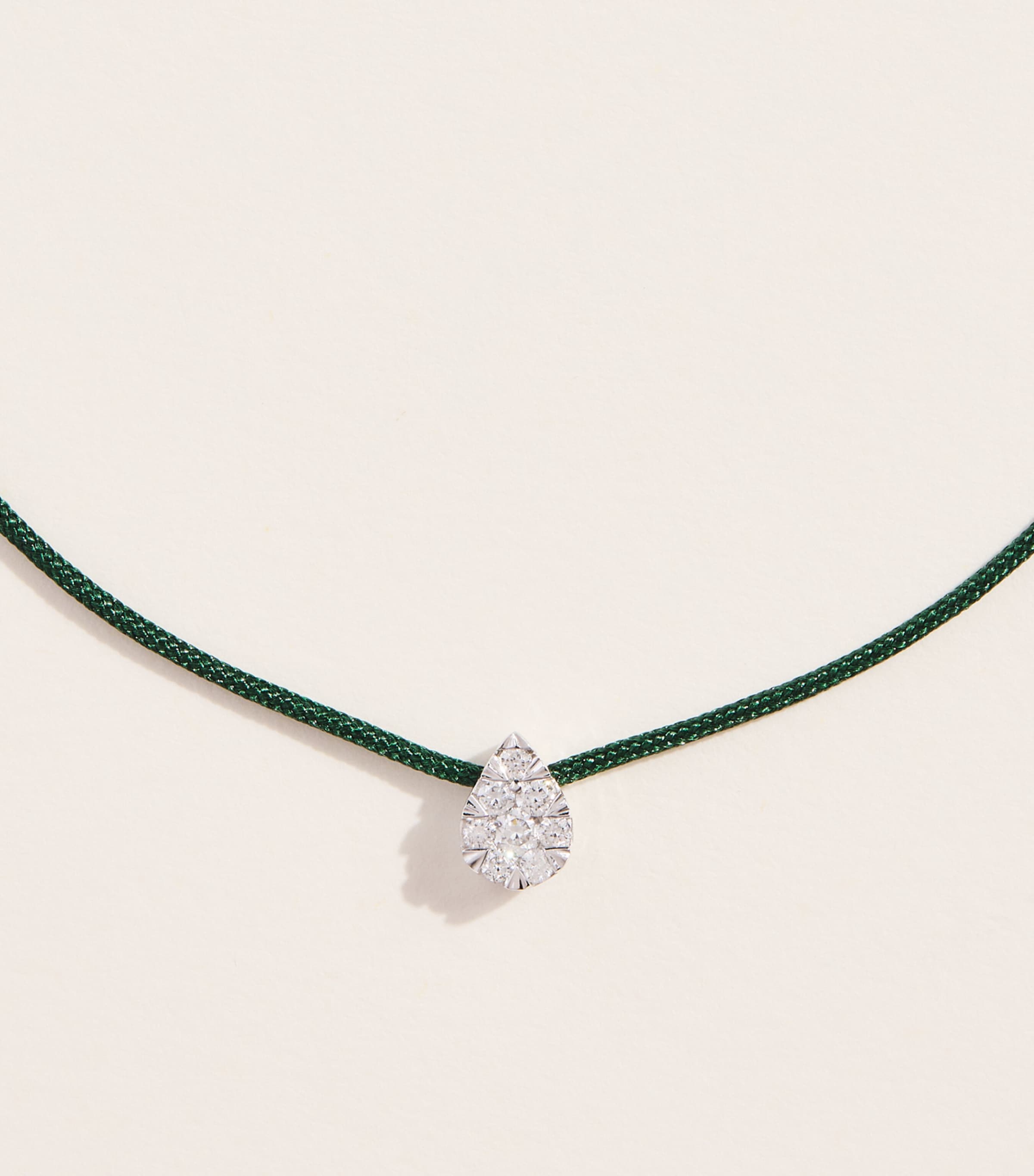 Persée White Gold and Diamond Danaé Cord Necklace White Gold