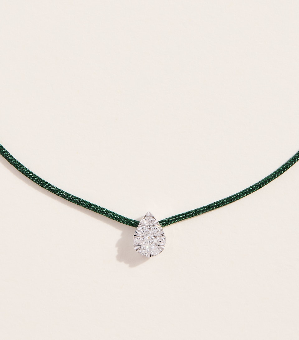 Persée White Gold and Diamond Danaé Cord Necklace White Gold