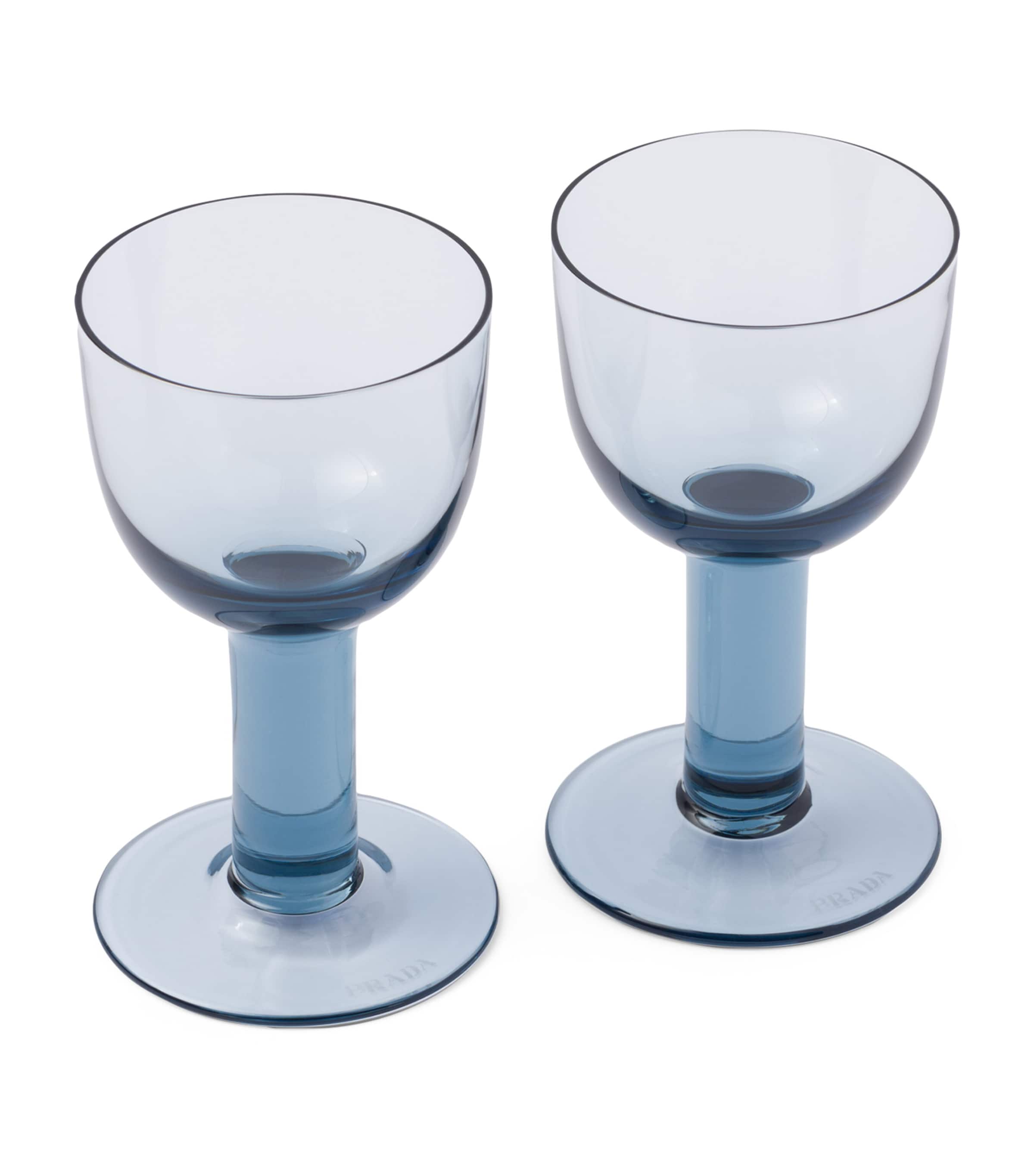 Set of 2 Plinth White Wine Glasses