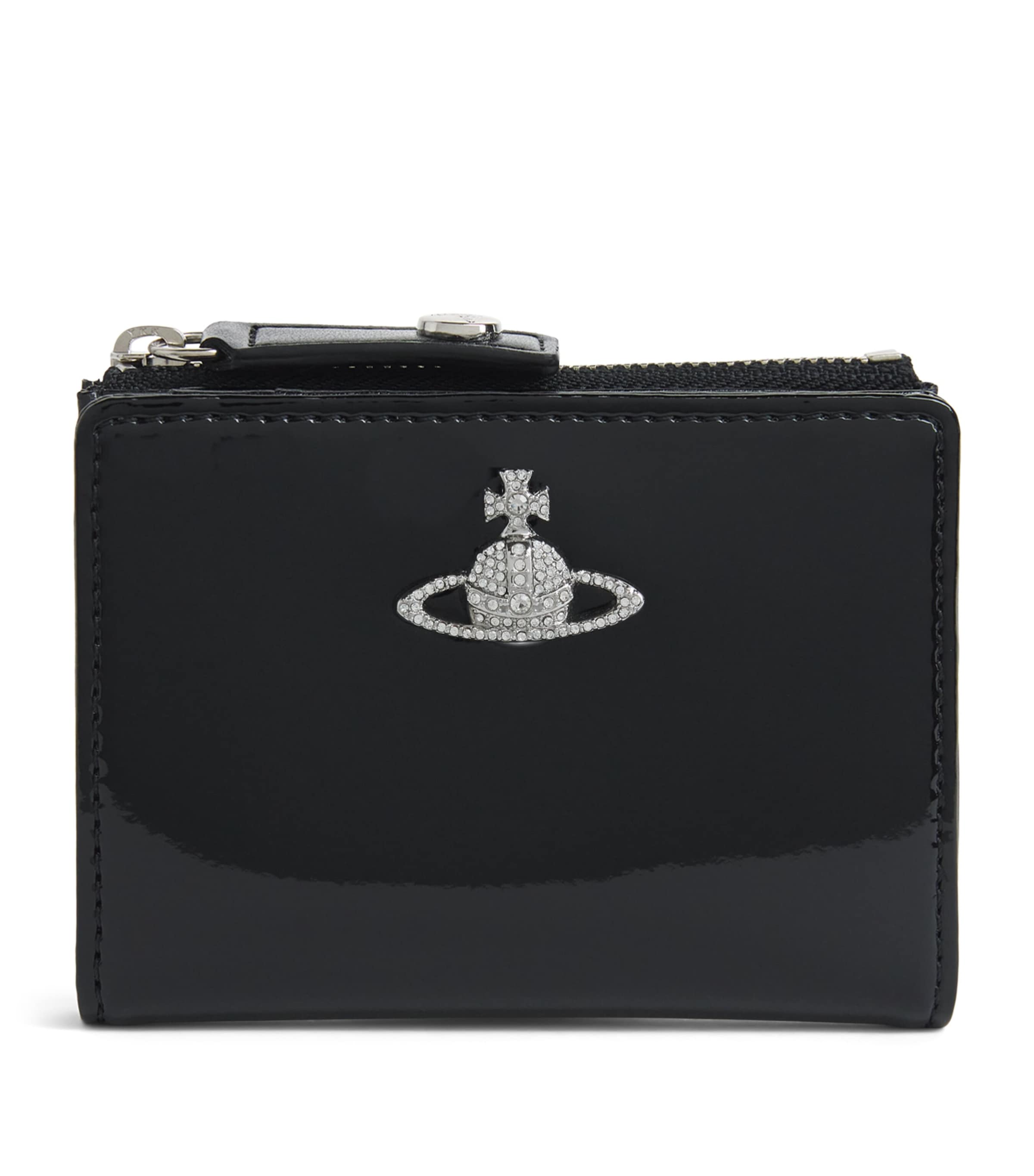 Vivienne Westwood Orb Zipped Card Holder Black