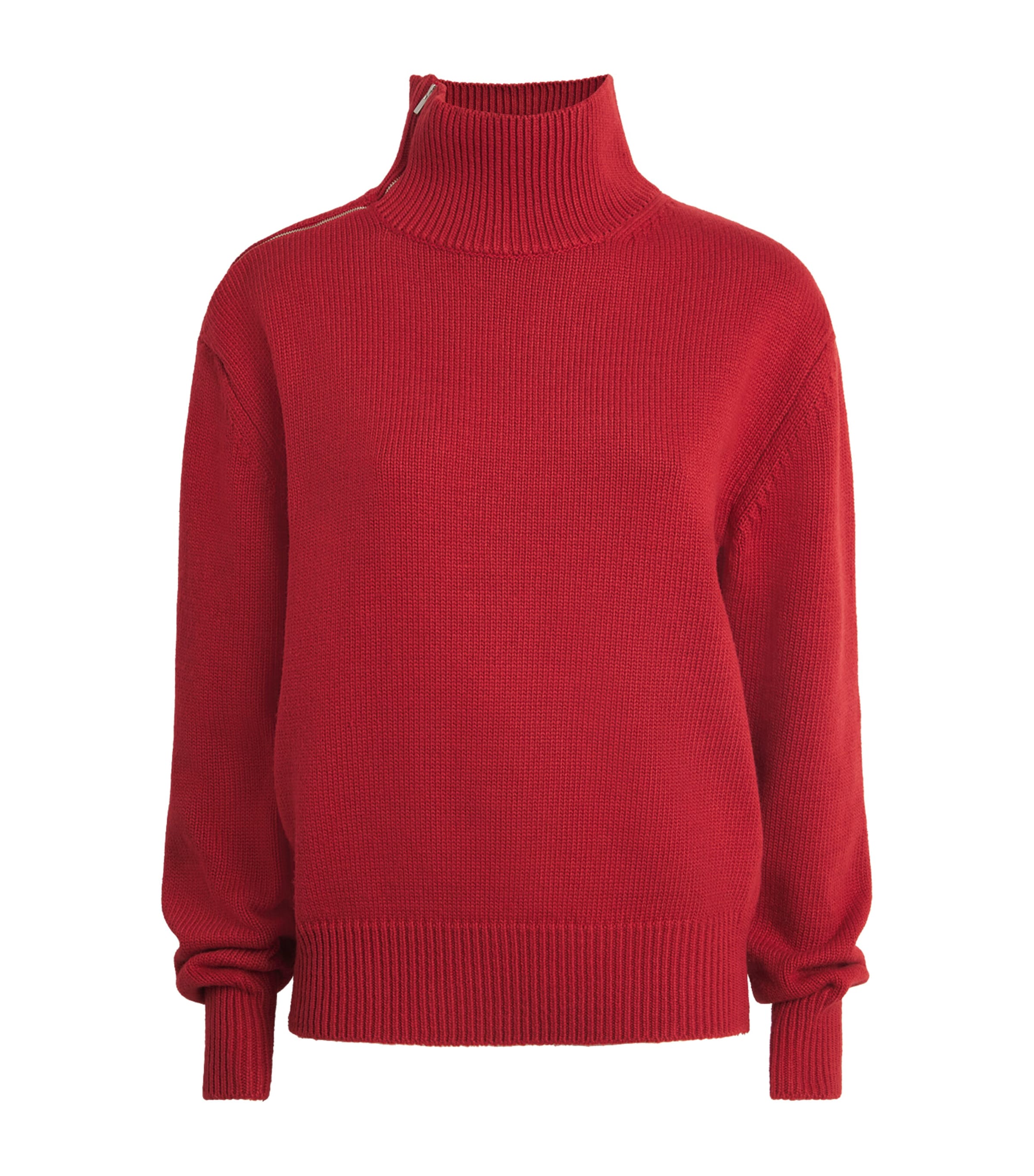 Source Unknown Womens Zip-Shoulder Konny Sweater Rd