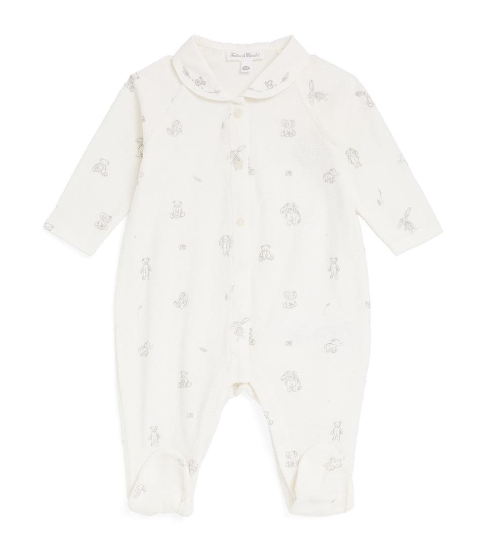 Terry Animal Print All-In-One (0-24 Months)