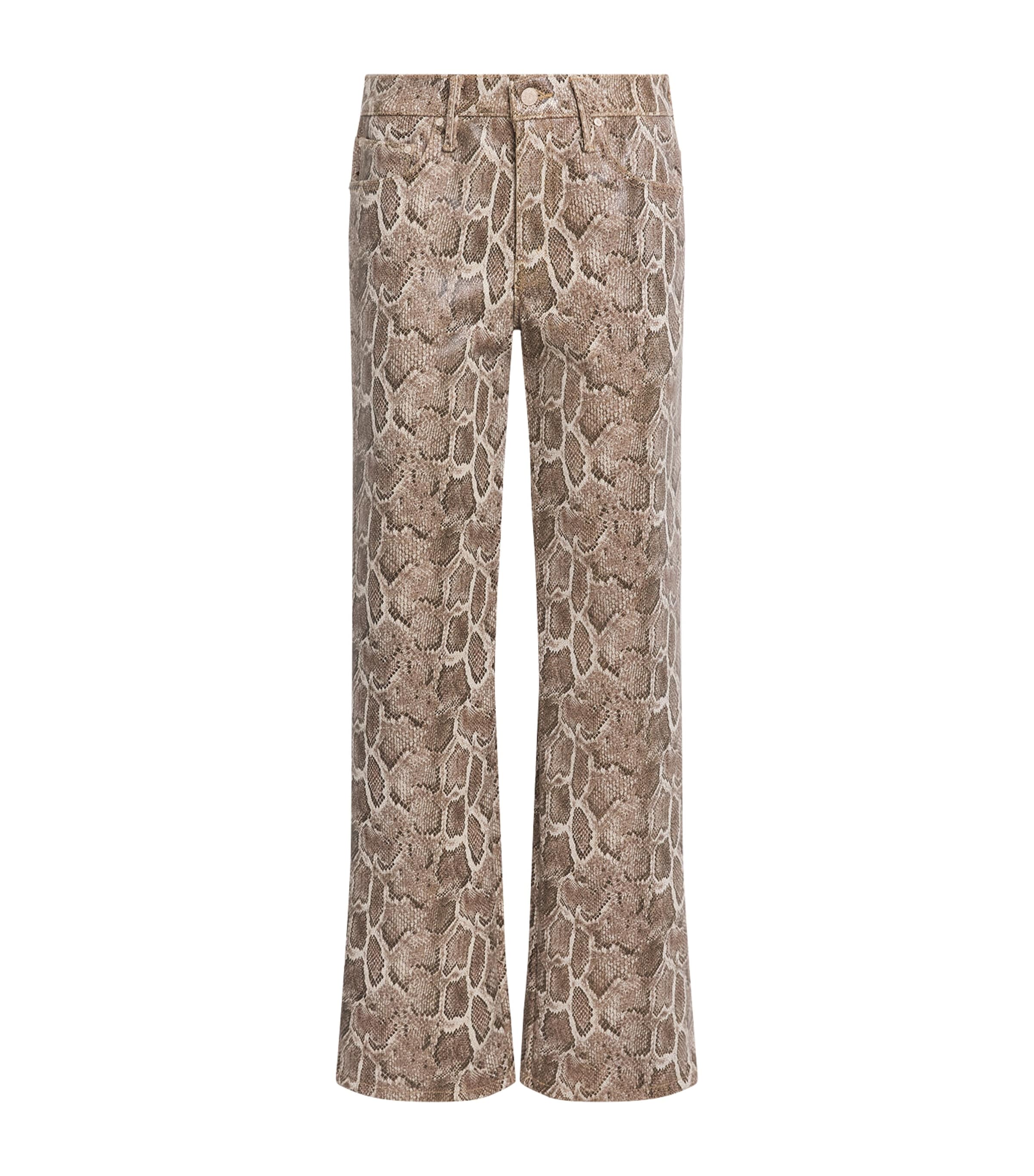 MOTHER Womens The Maven Sneak High-Rise Straight Jeans Royal Serpent