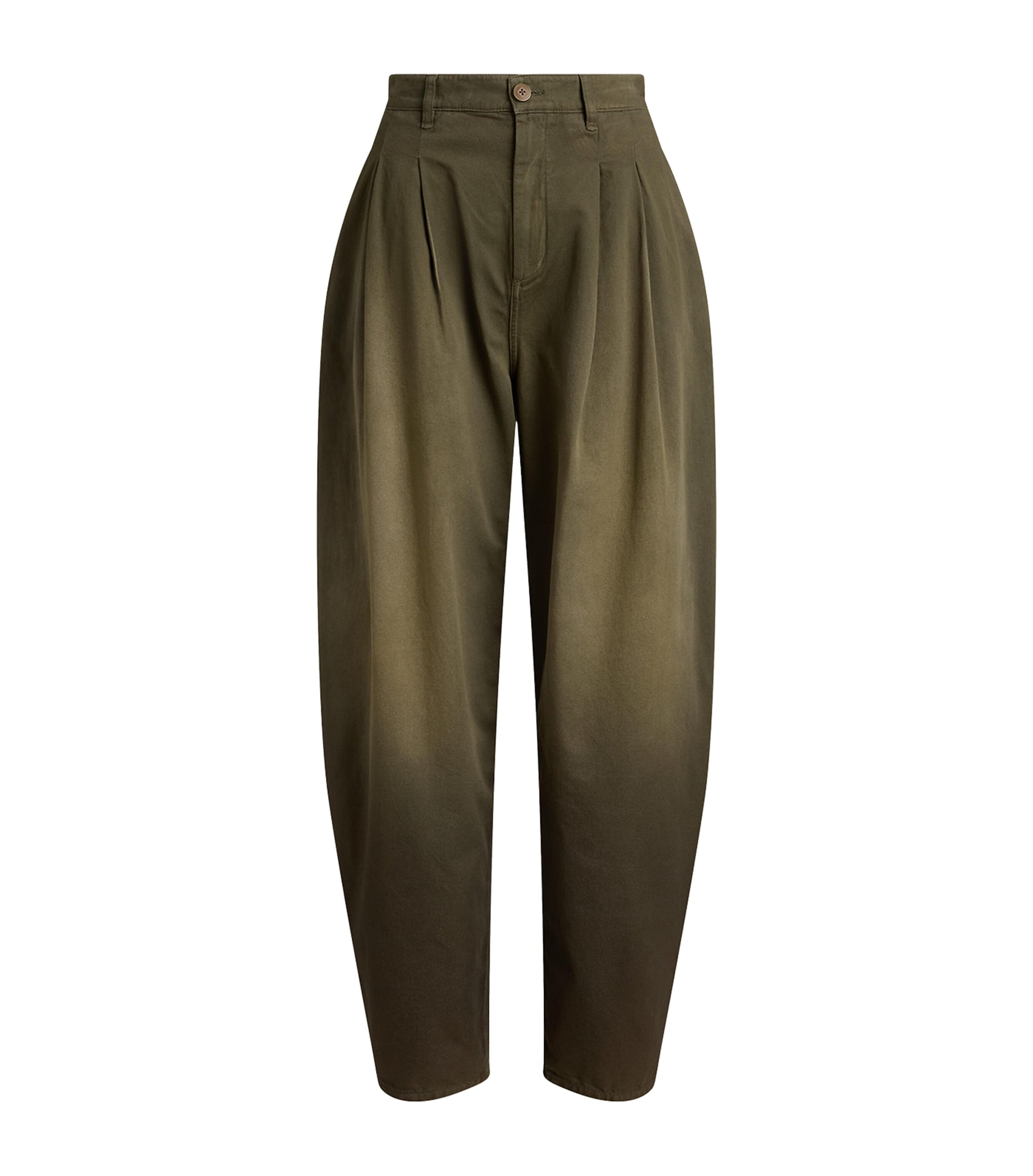 Ralph Lauren Collection Denim Ellen Barrel Chinos Bronze Emerald
