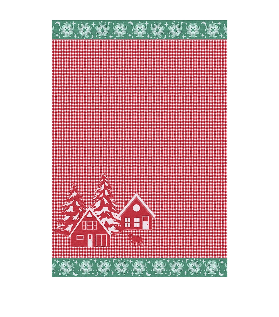 Le Jacquard Français Cotton Sous Les Étoiles Hand Towel (54cm x 38cm) Red
